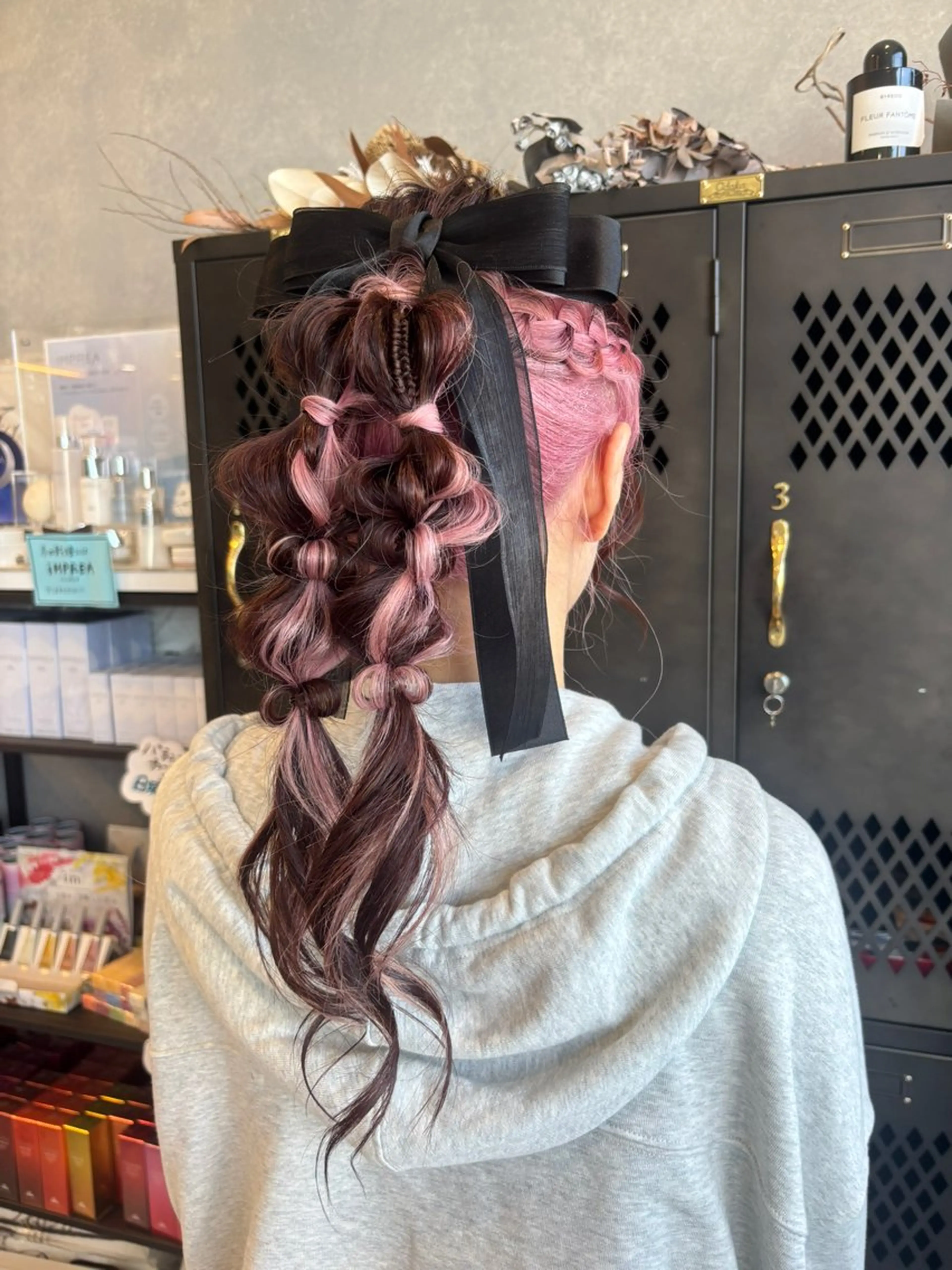 ヘアアレンジ 心美/ブリーチなし 透明感カラーのヘアスタイル