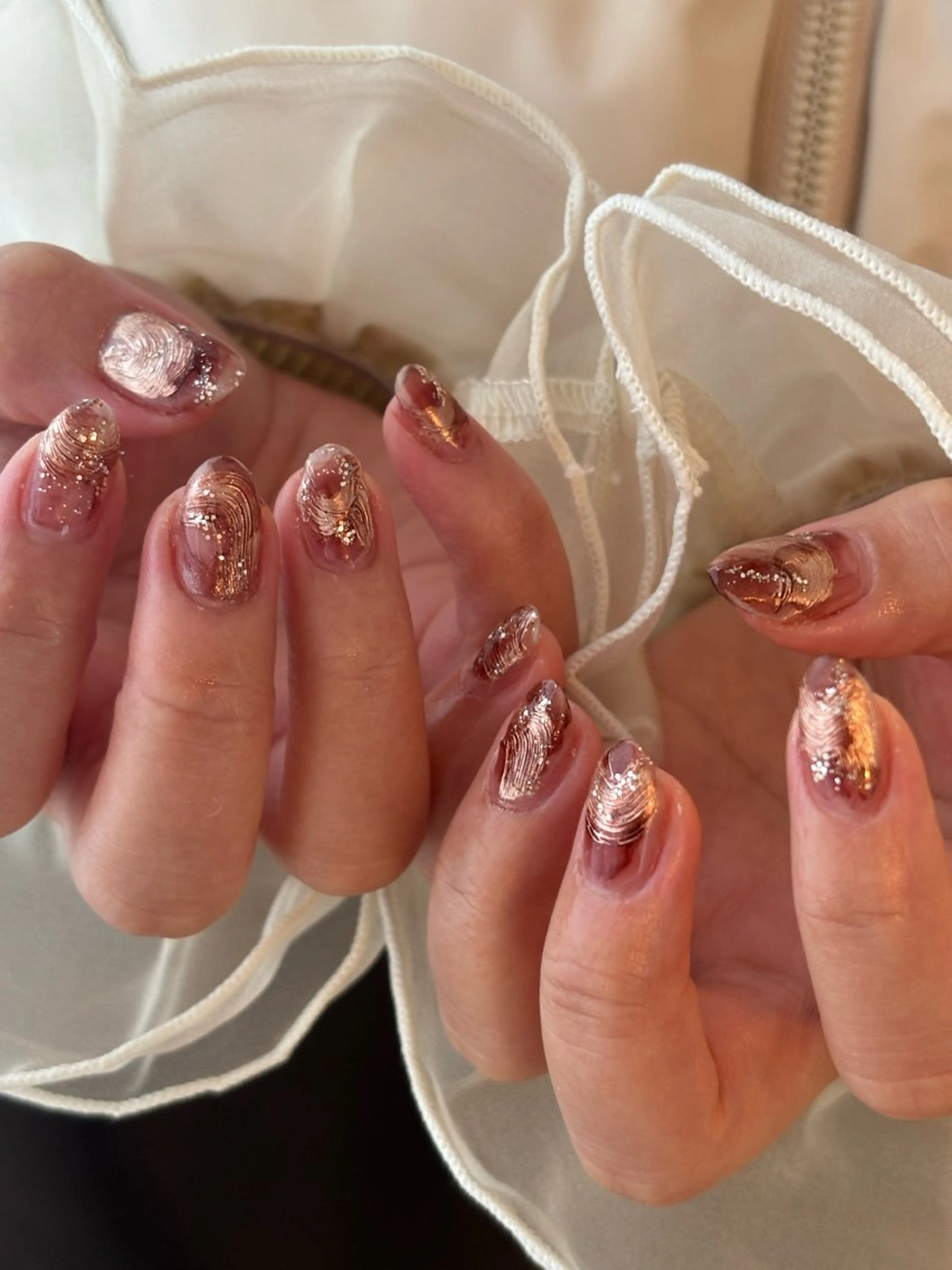 ネイル クリアネイル ニュアンスネイル Filonnail rinaのネイルデザイン