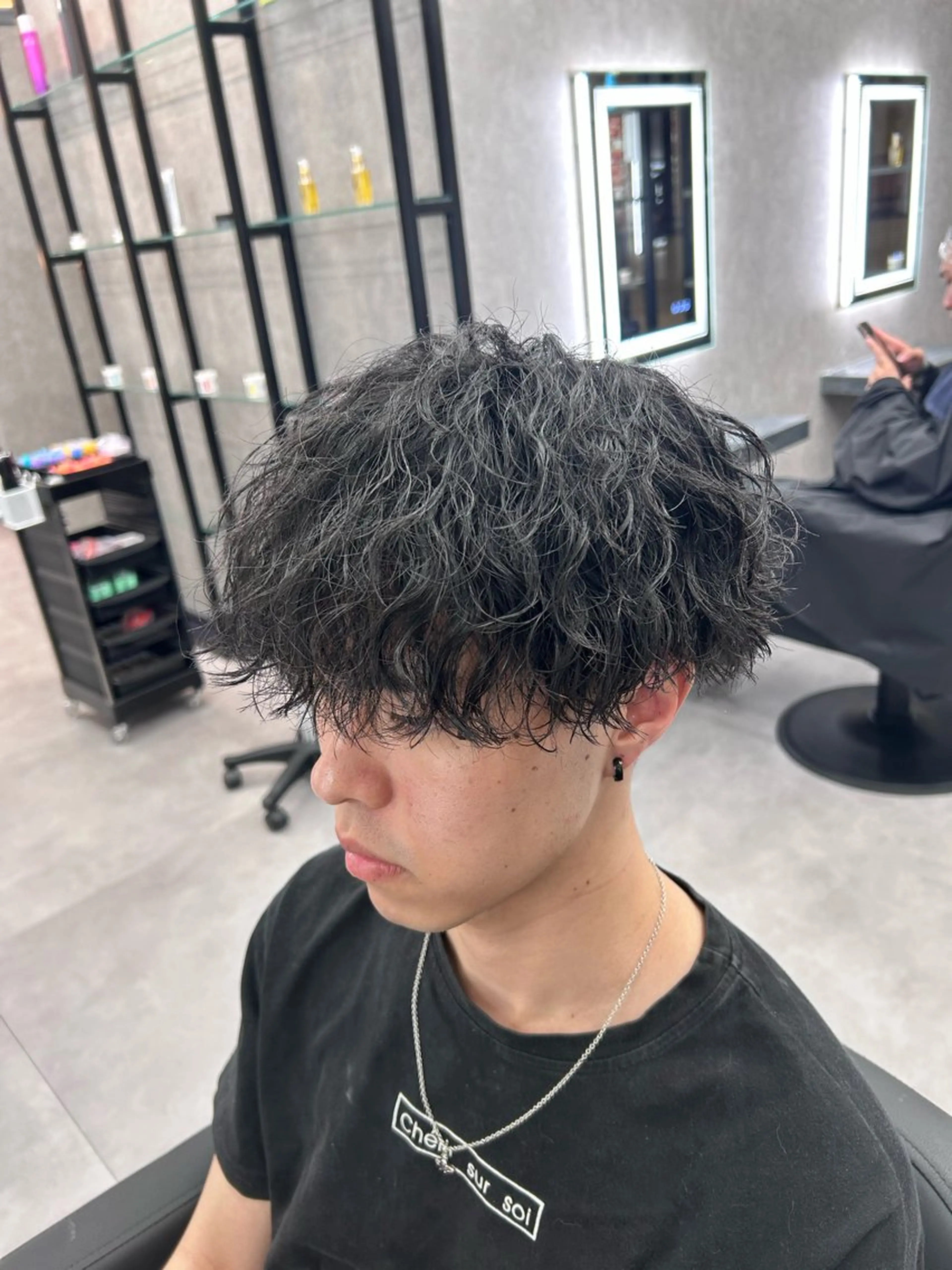 ショート カラー パーマ メンズ メンズパーマ ツイストスパイラルパーマ スパイラルパーマ カット パーマ メンズスペシャリスト 👑/YUTAのヘアスタイル