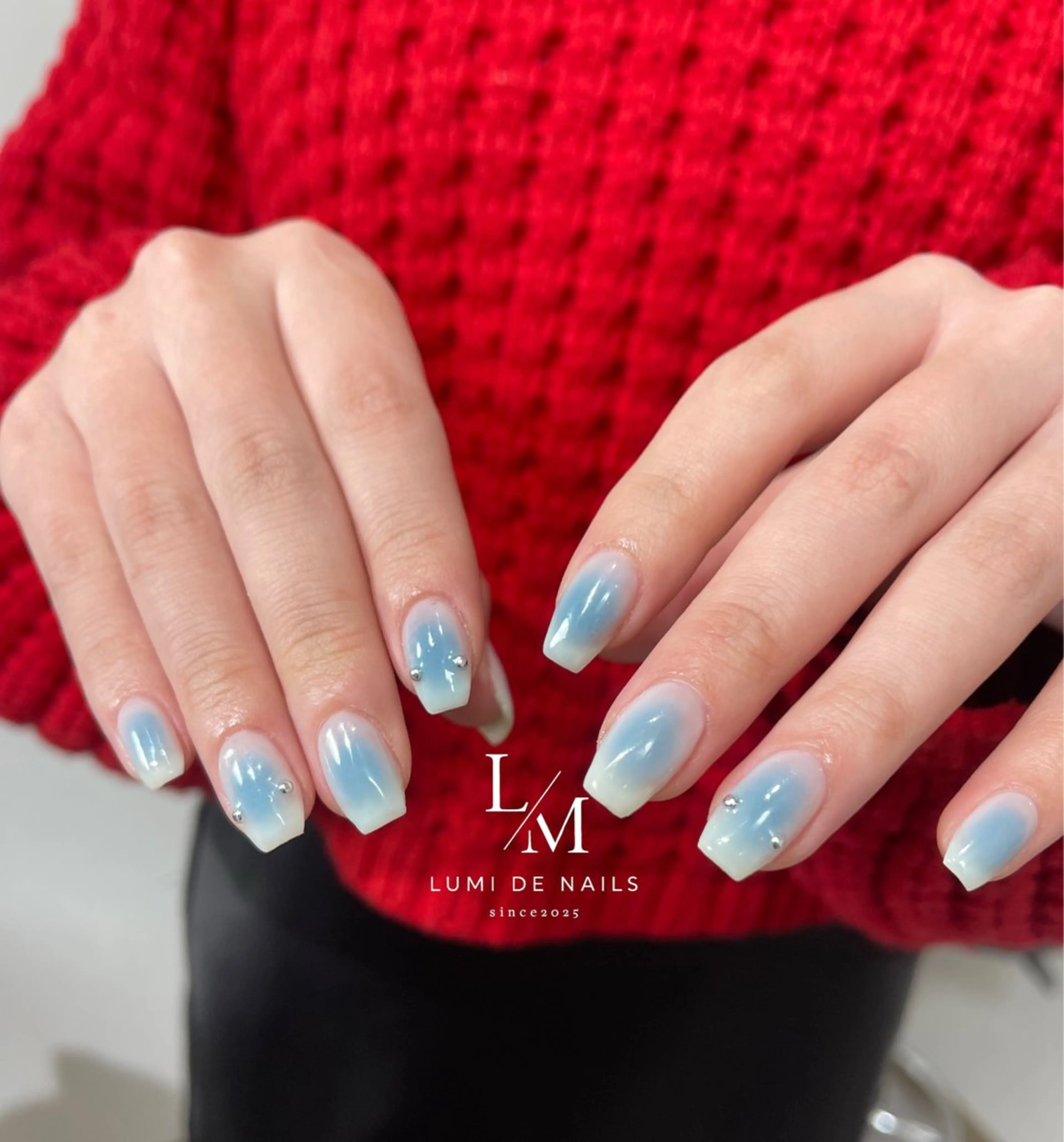 ネイル グラデーション ラメ(グリッター) マグネットネイル ミラーネイル ニュアンスネイル ハンドネイル Lumi de nails所属・Lumi de nailsのネイルデザイン