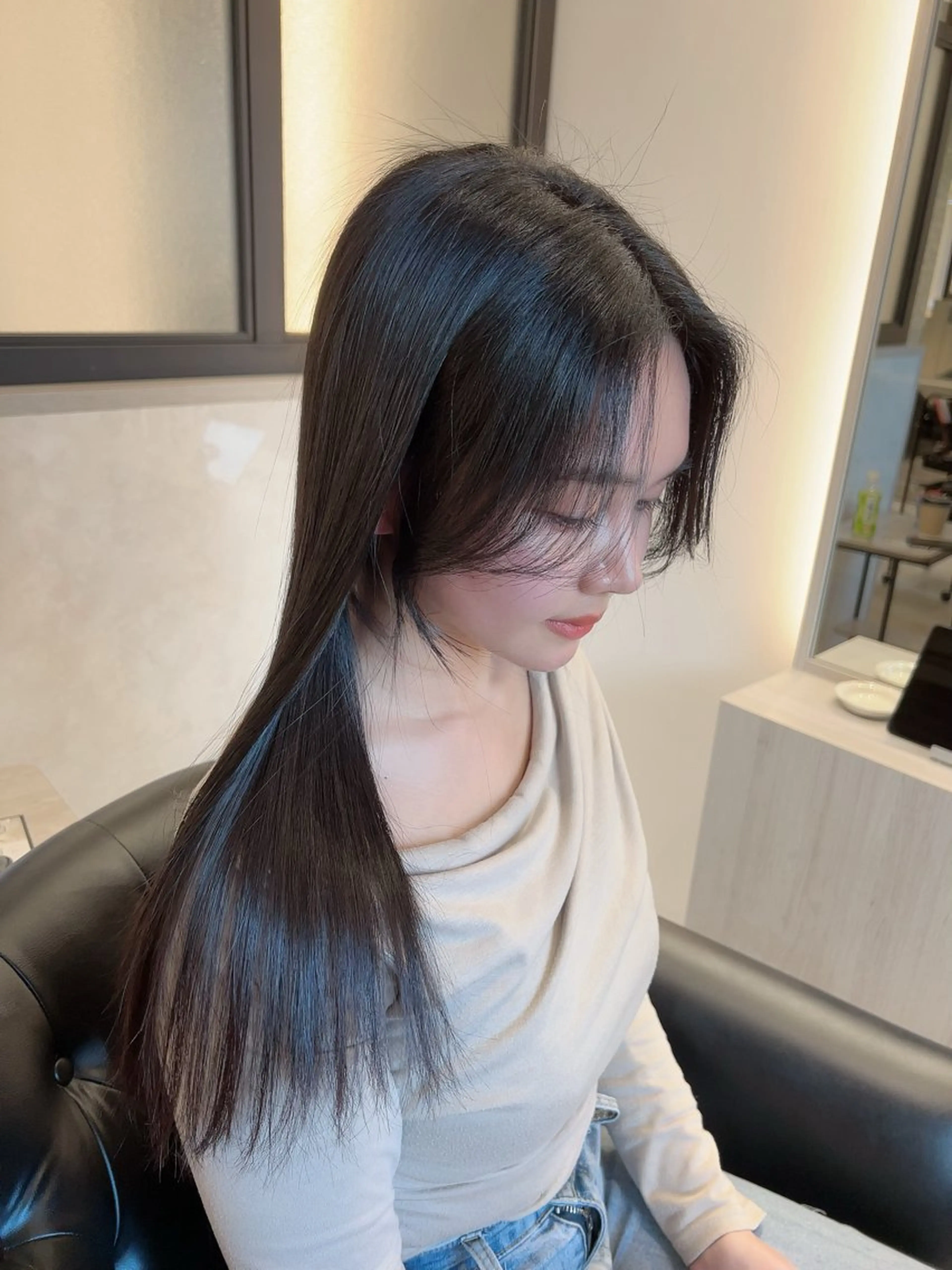 ロング トリートメント &chaLme   心斎橋所属・emi/髪質改善/ 韓国風/艶カラーのヘアスタイル