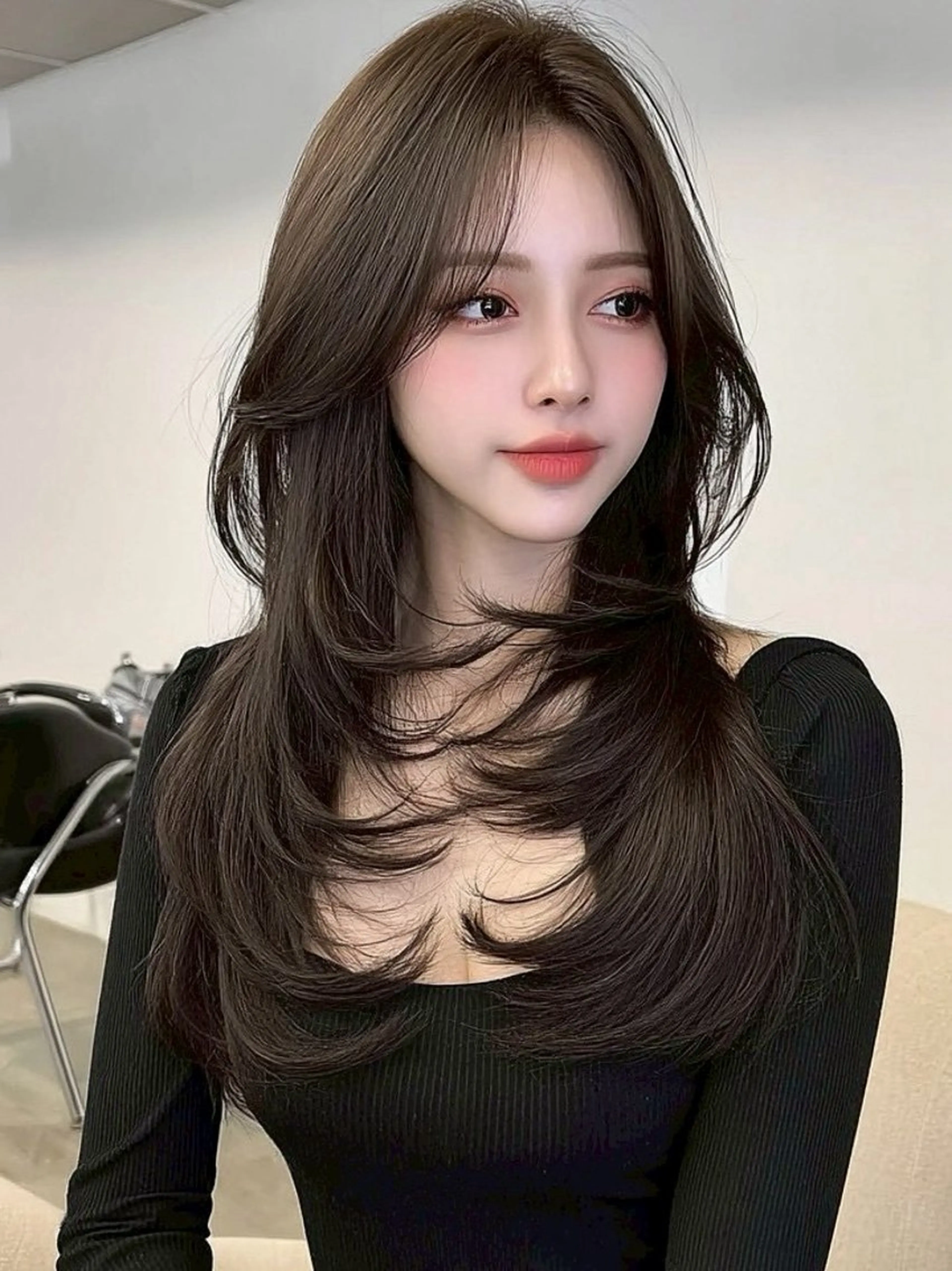 ロング カラー カット ヘアカラー 美髪 Risaのヘアスタイル