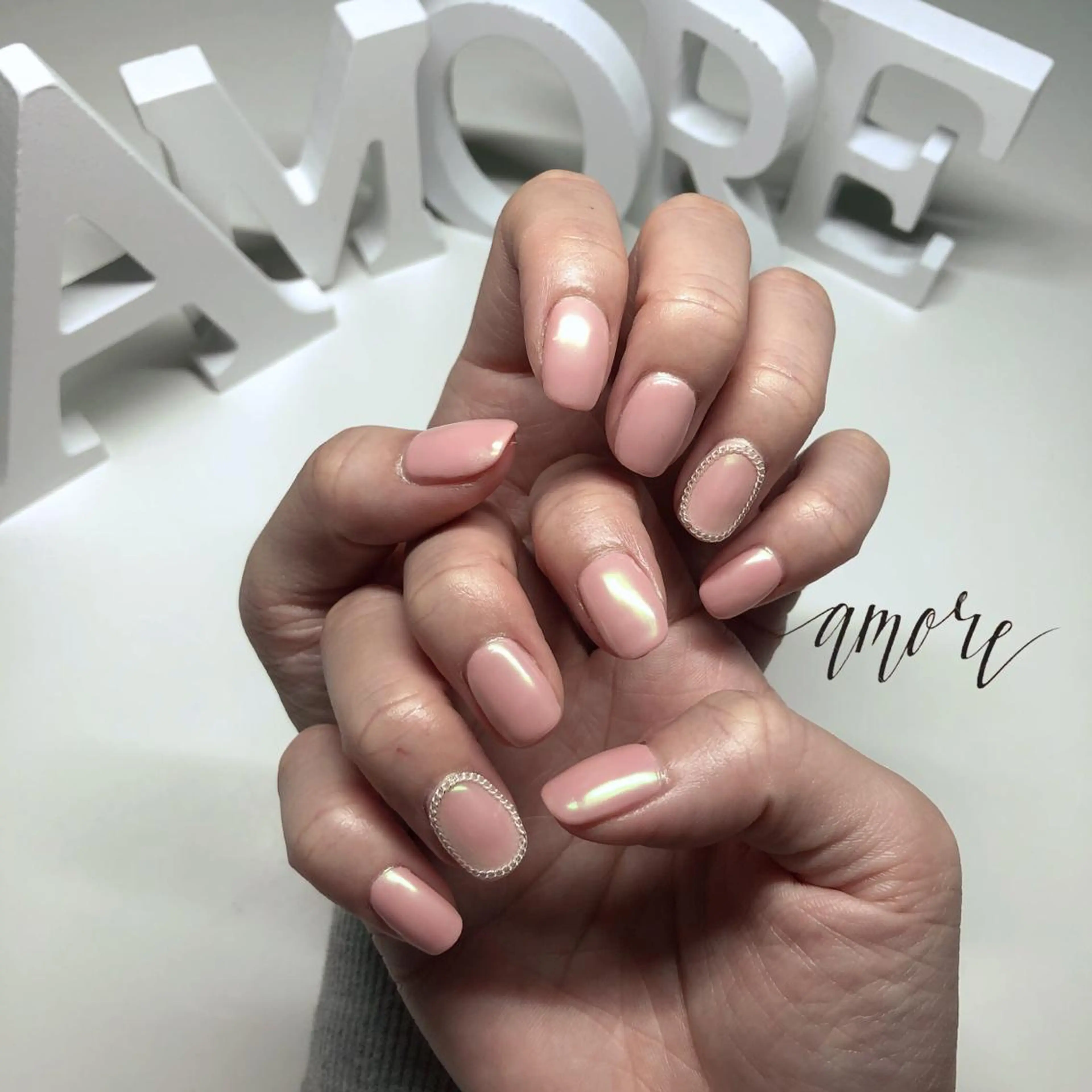 ネイル ジェルネイル ミラーネイル ニュアンスネイル 冬ネイル You kyehwaのネイルデザイン