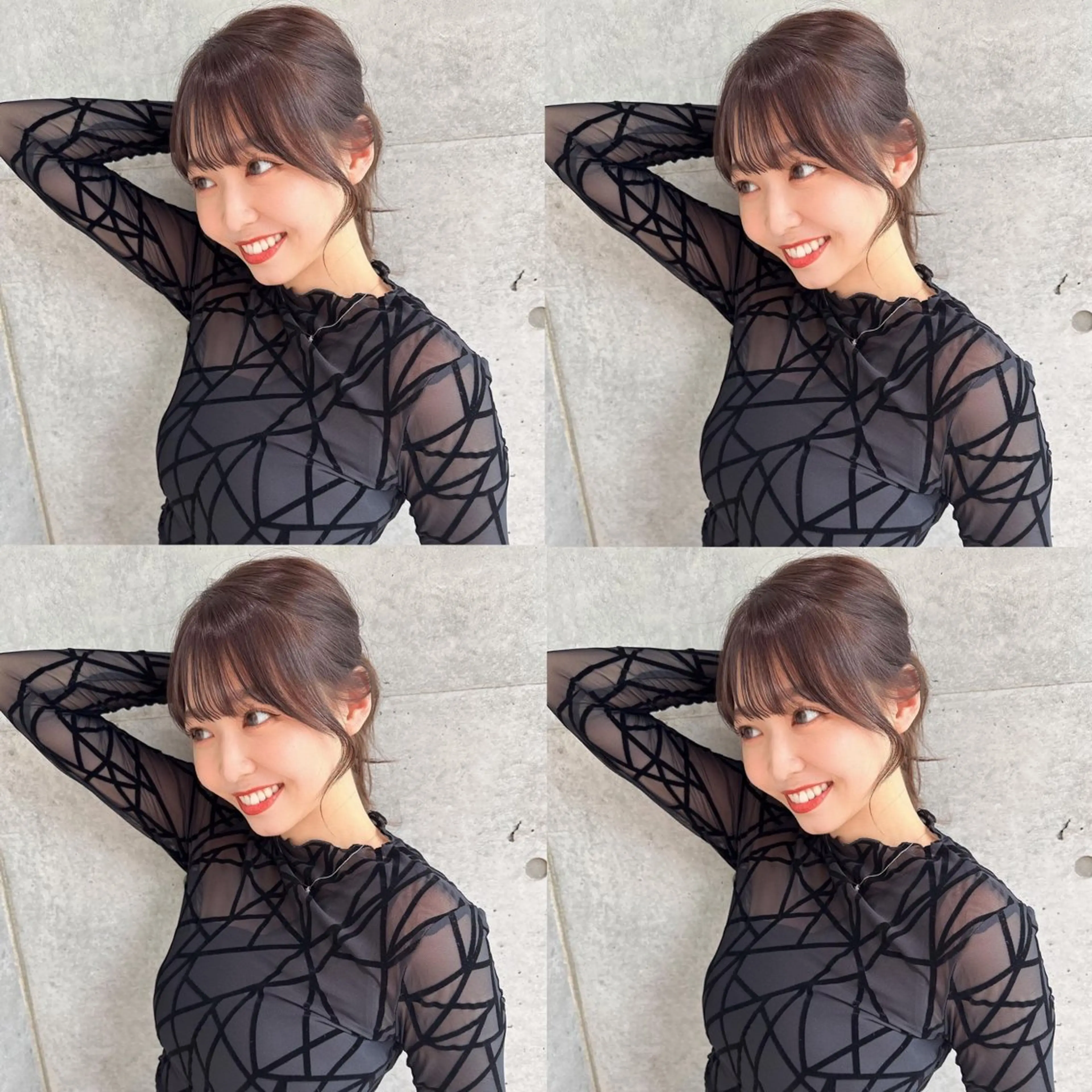 セミロング カット ヘアカラー トリートメント ヘアセット 名古屋/髪質改善/ 透明感SHIZUKAのヘアスタイル