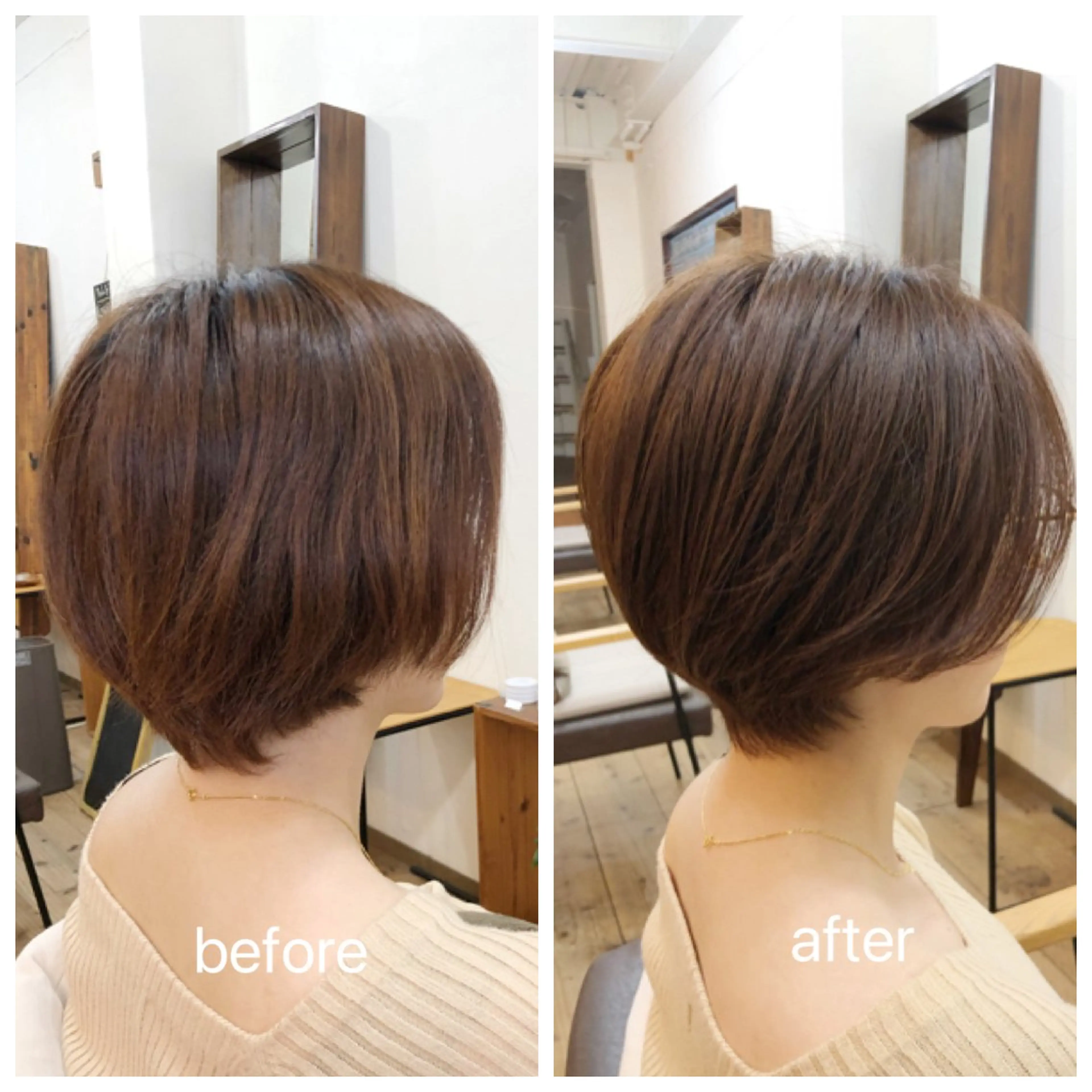 ショート カラー nest  のヘアスタイル