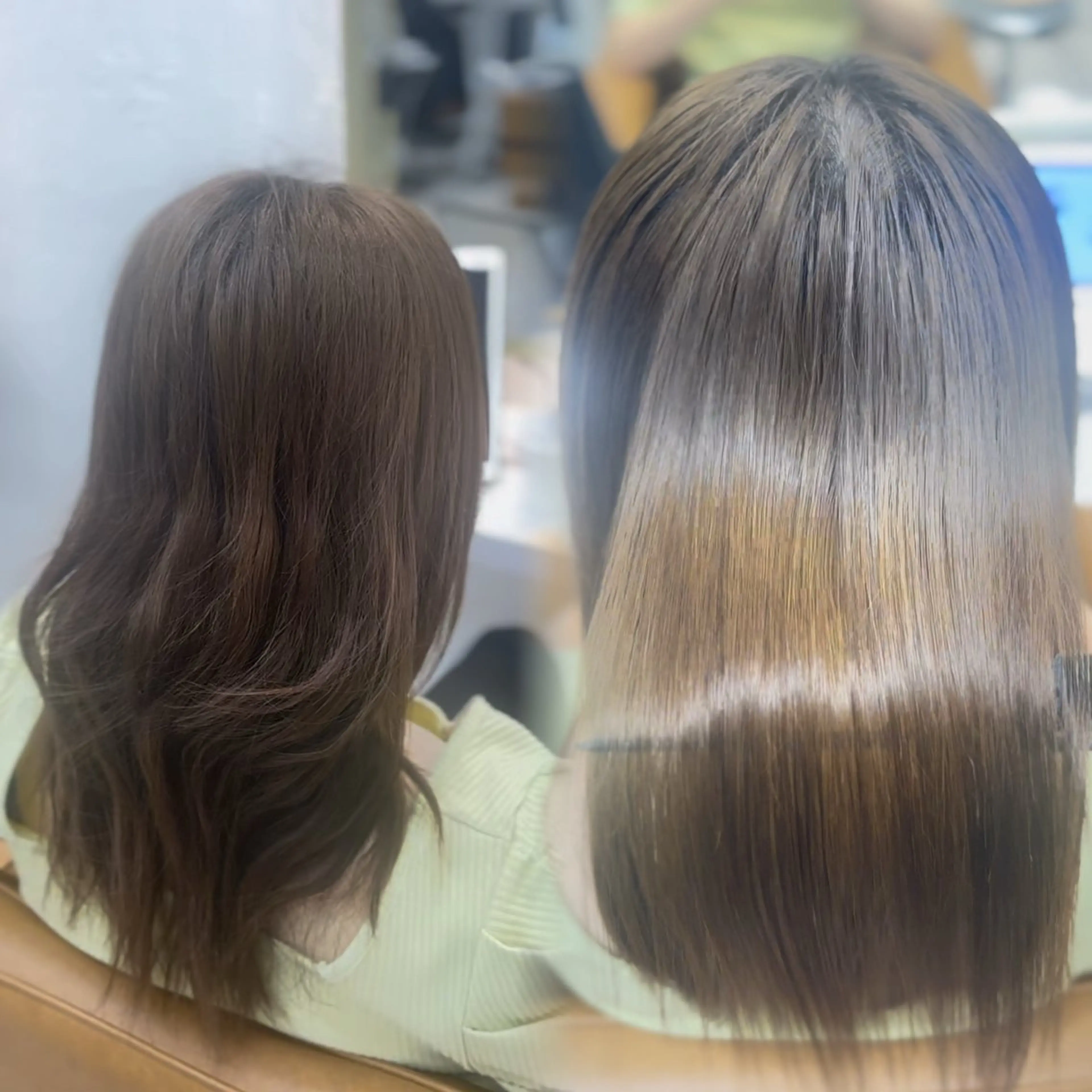 ミディアム 韓国ヘア/レイヤー/ 透明感カラー/SHUのヘアスタイル