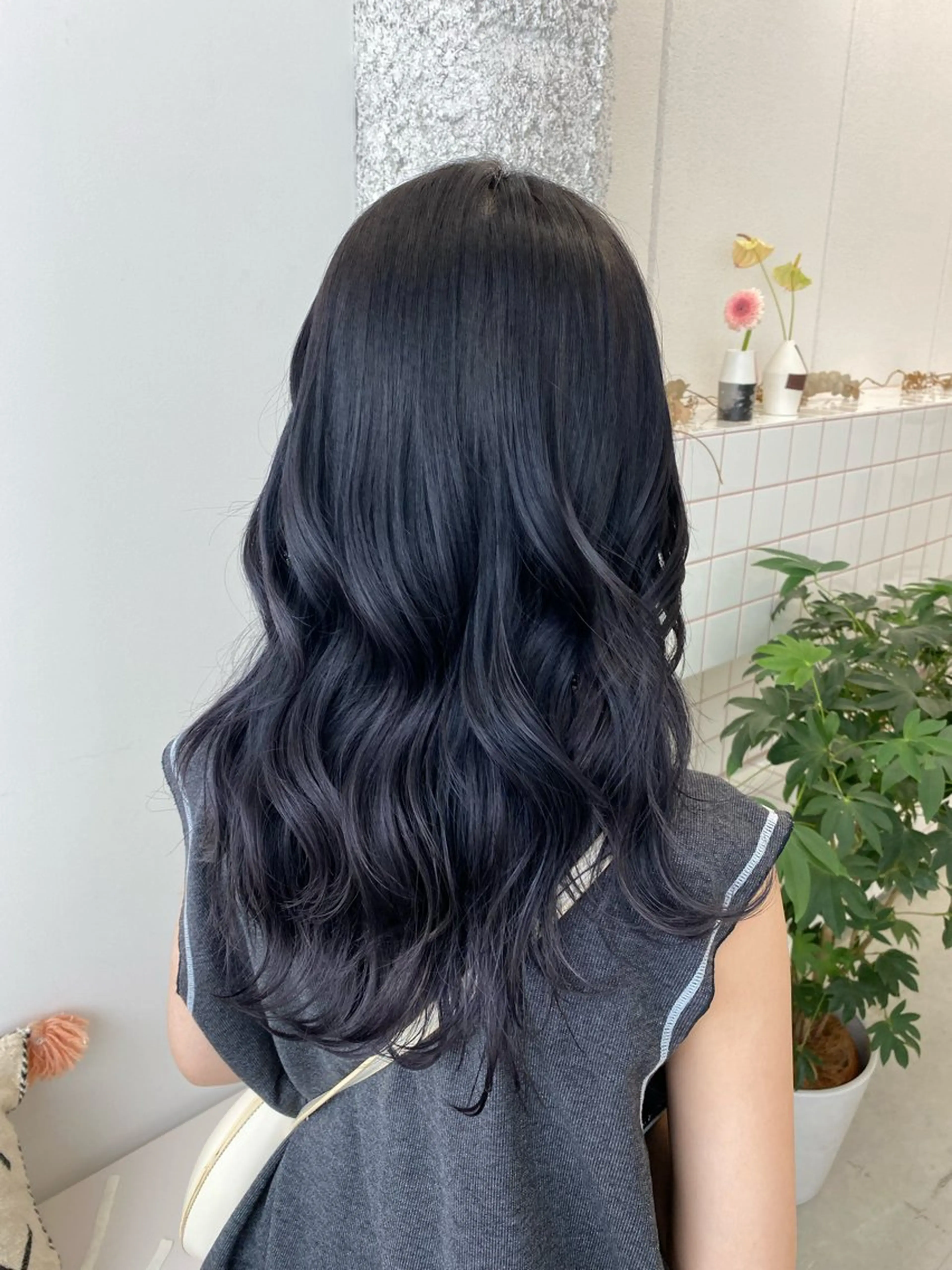 セミロング NIKO/名古屋/ 伏見/花屋併設のヘアスタイル