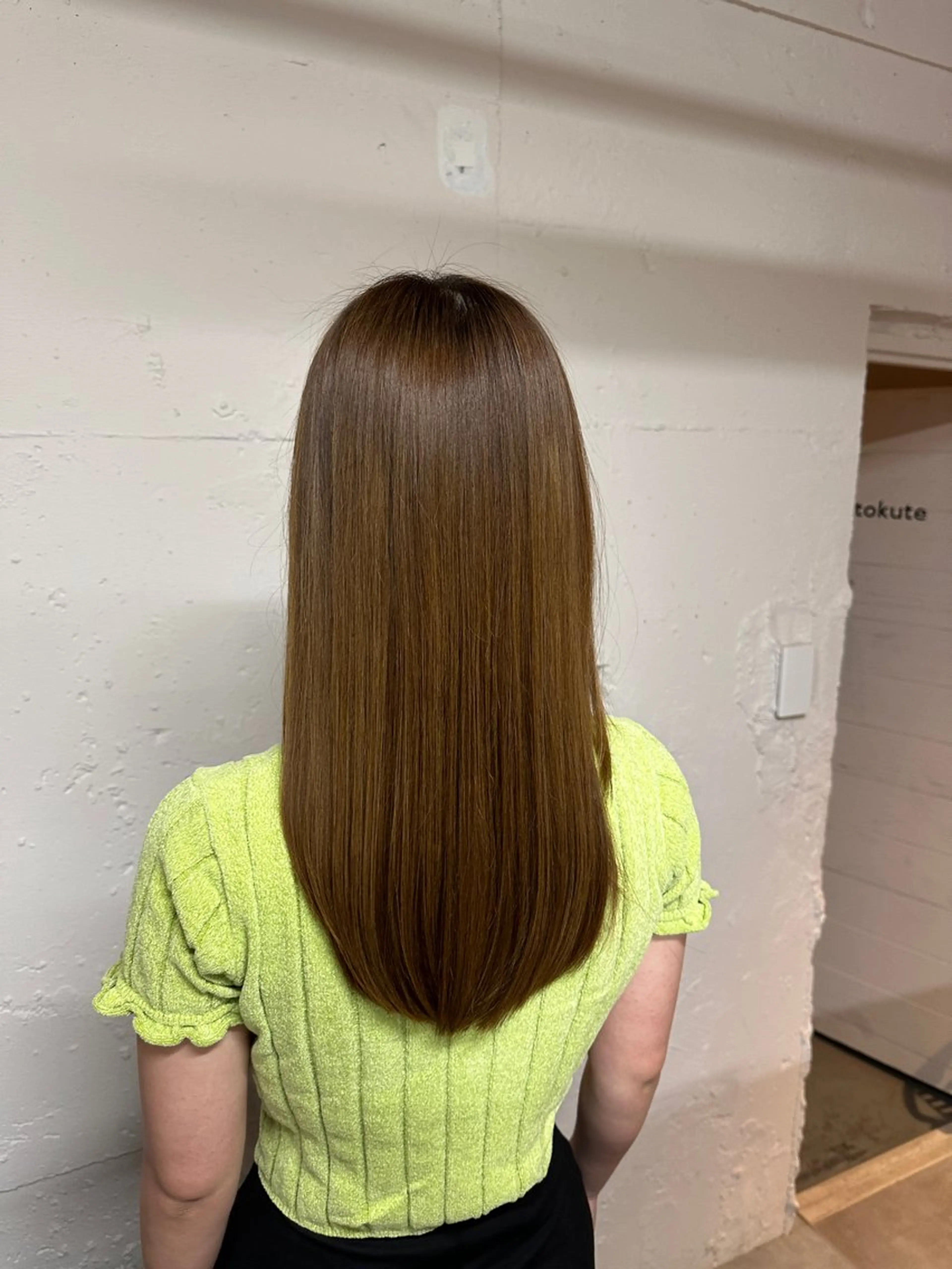 ロング 縮毛矯正 トリートメント カット 縮毛矯正 ハイライト/ ブリーチ😈小倉😈のヘアスタイル