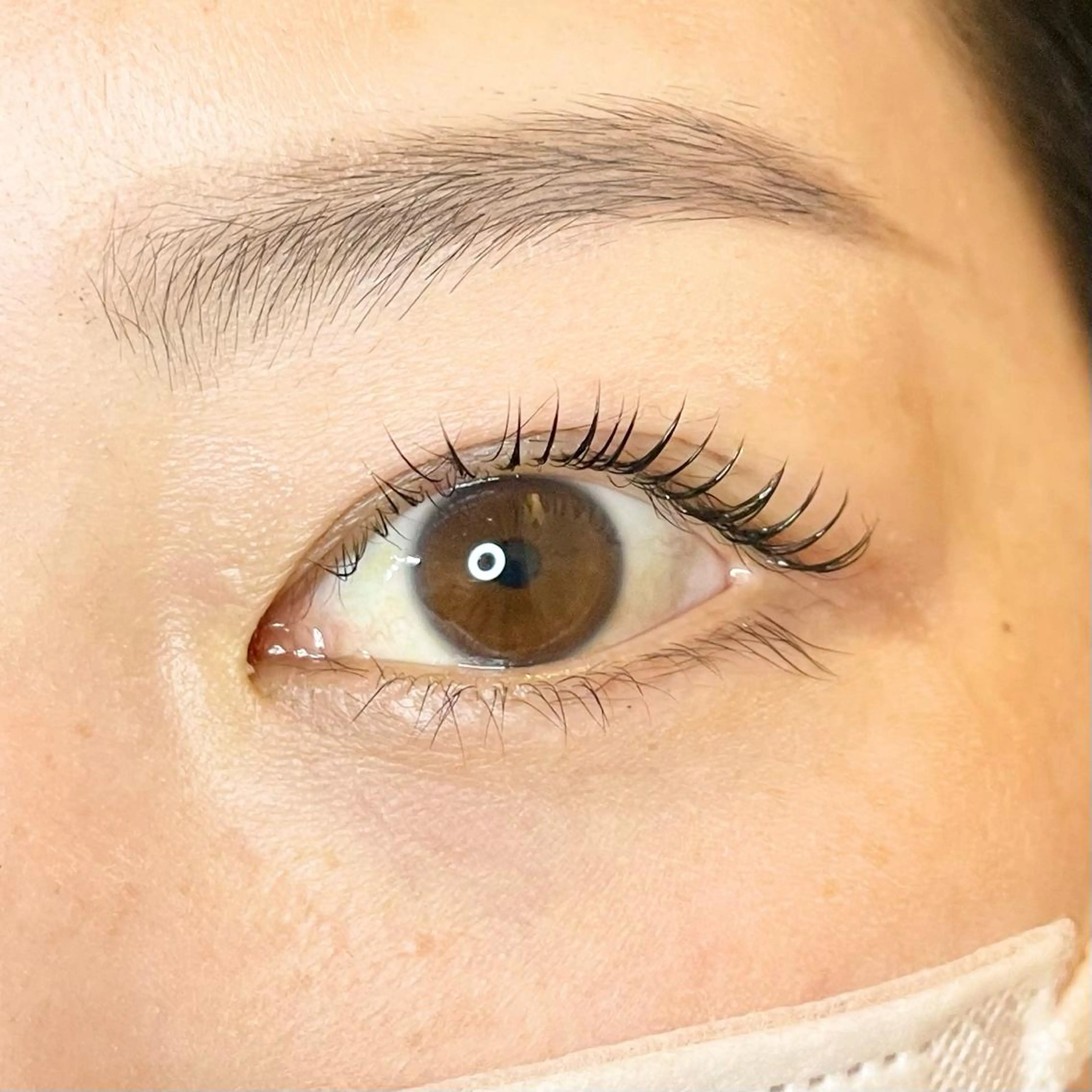 ミディアム カラー パーマ ヘアアレンジ メンズ キッズ ネイル マツエク・マツパ アイブロウ ナチュラル マツパ nail&eye Aoのマツエク・マツパデザイン