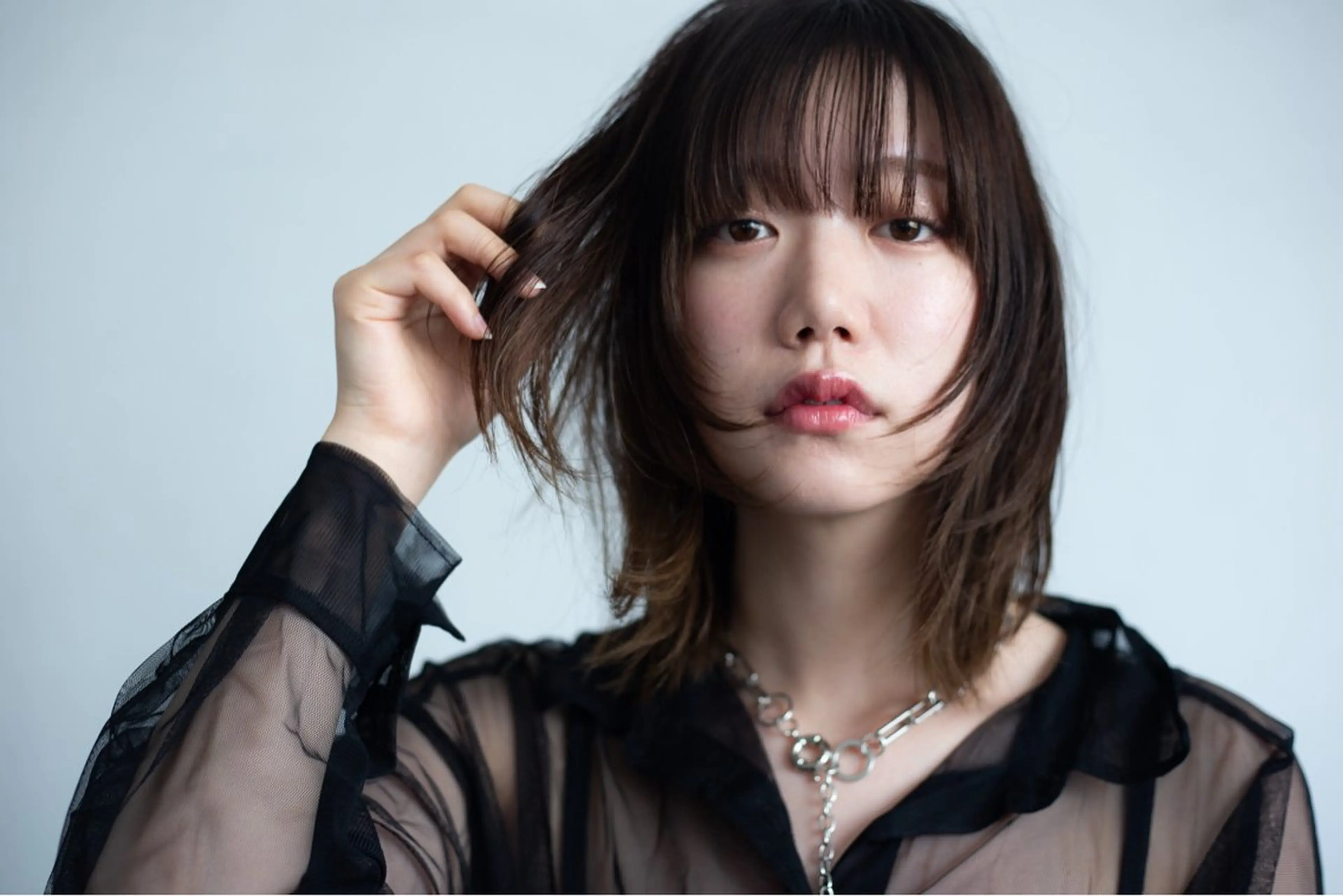 ミディアム 大澤 尚也のヘアスタイル