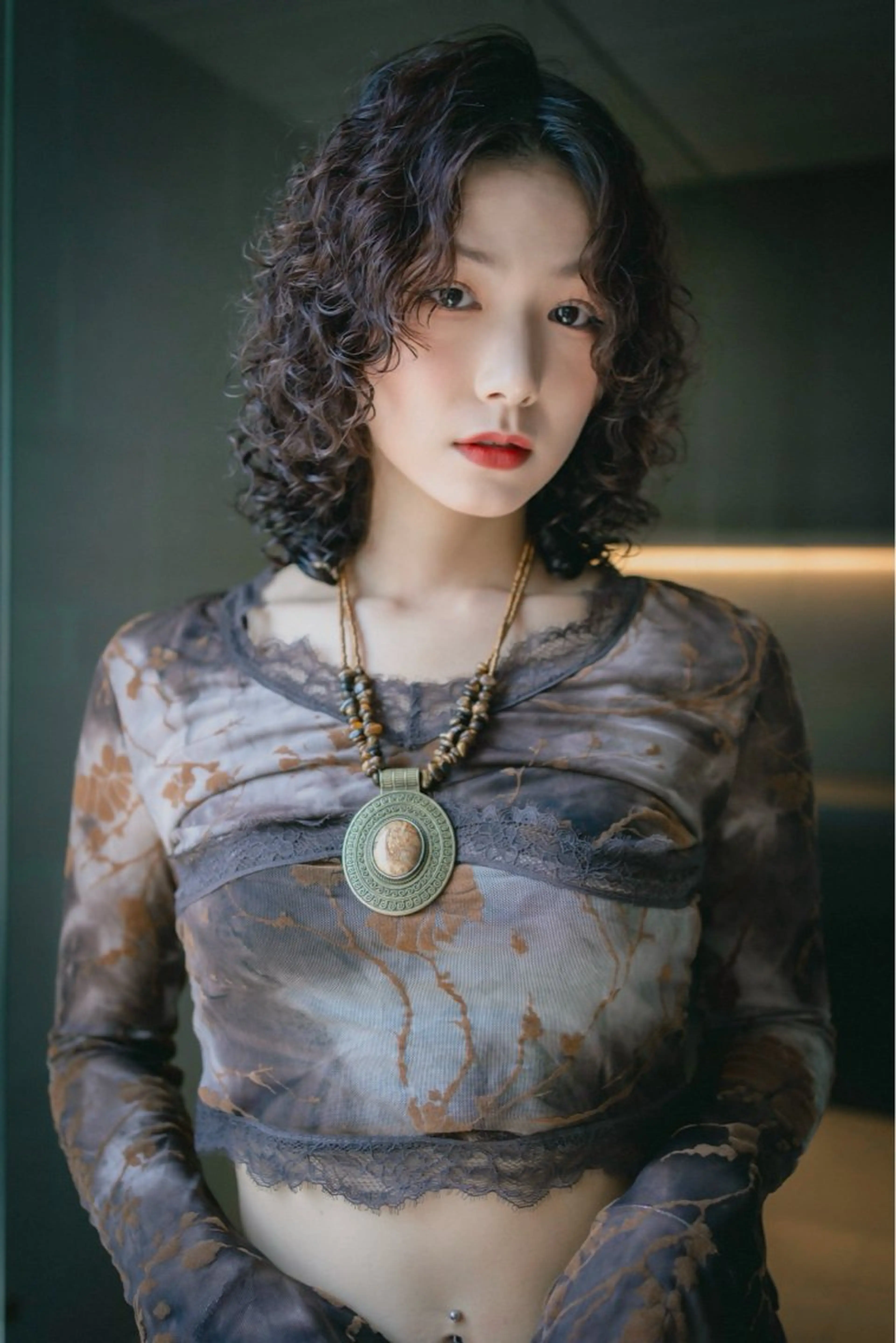 ミディアム ミディアムパーマ 小田 晃瑛のヘアスタイル