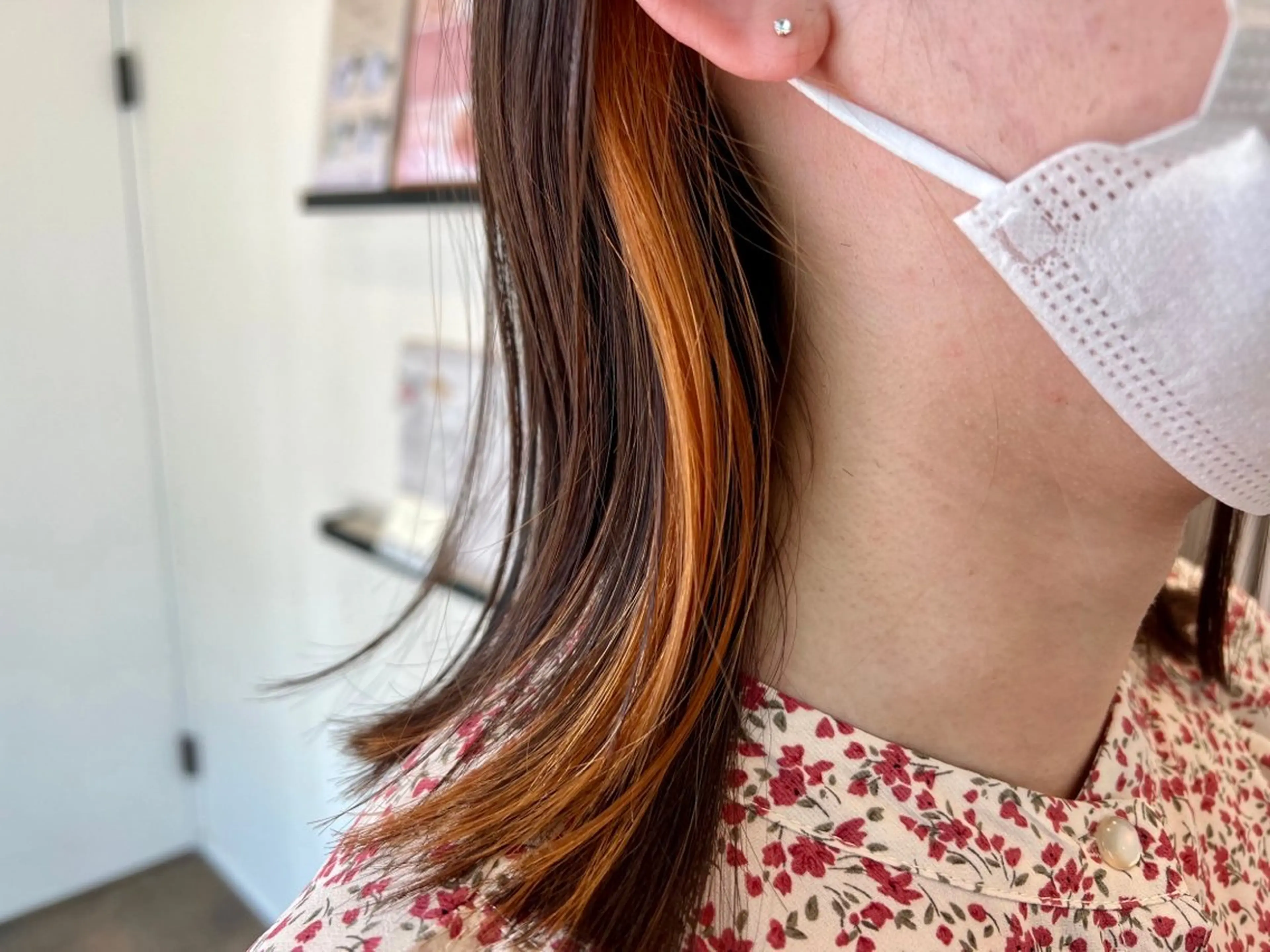 【平日/初回限定】カット＋イヤリングカラー(全体カラー込/ロング料金＋¥1100)の写真