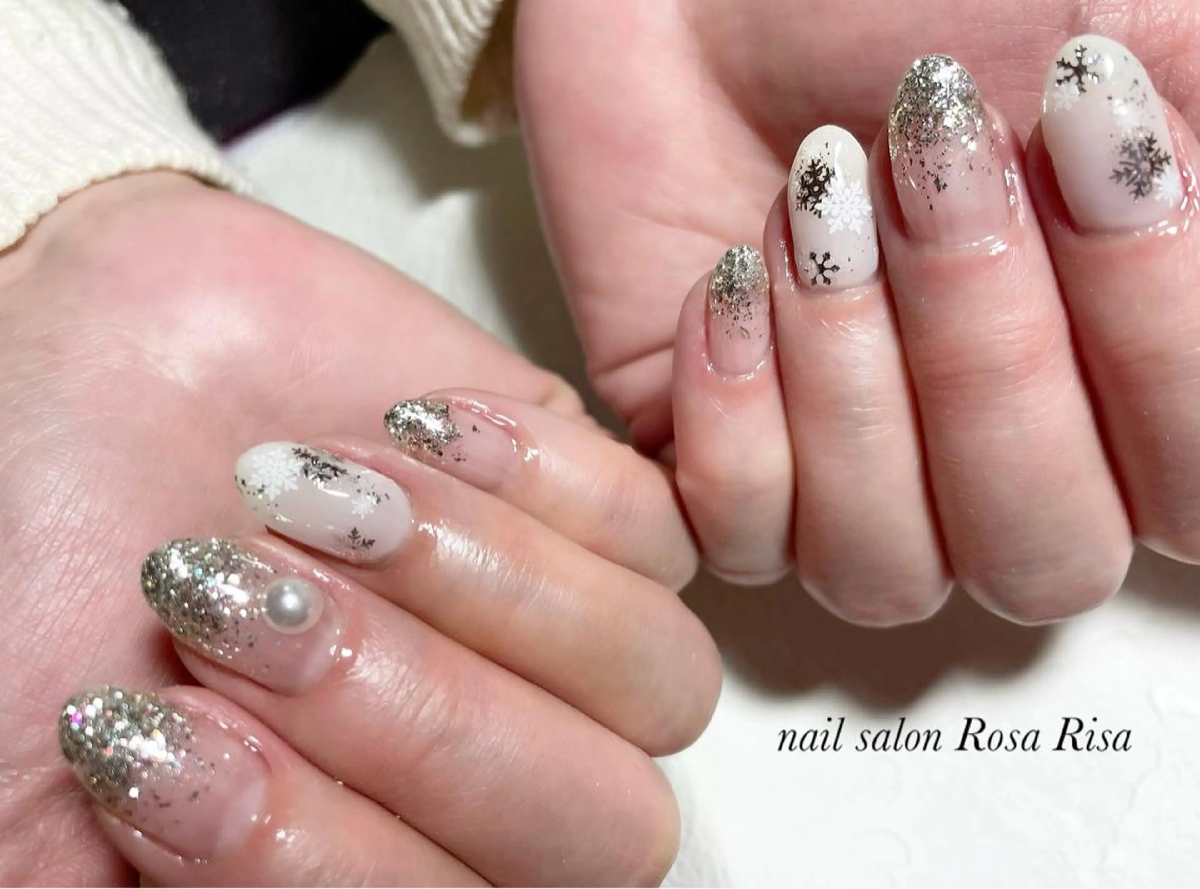 セミロング ネイル ネイルスタジオ シェイクユアハンズのネイルデザイン