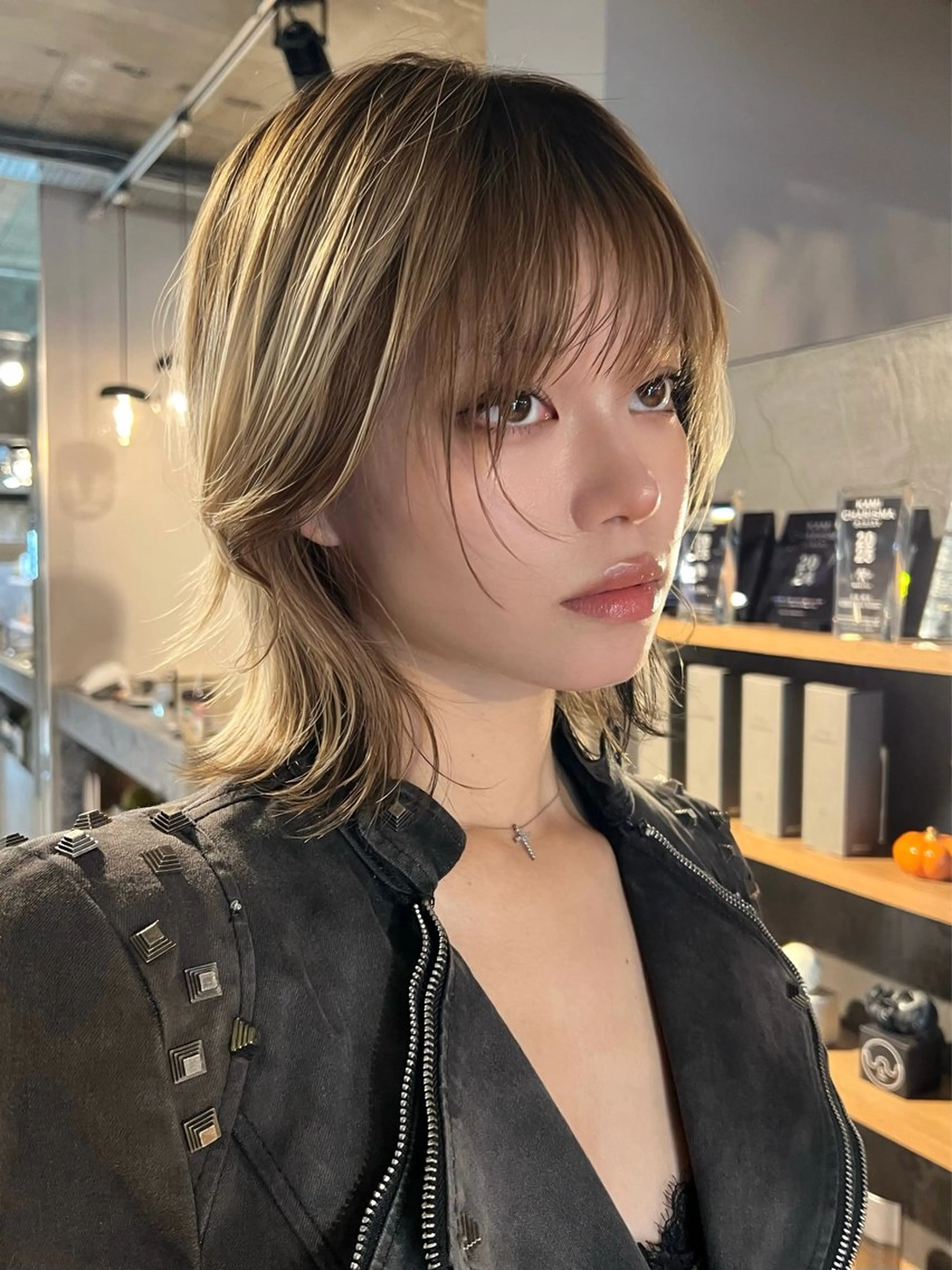 ミディアム カラー カット ヘアカラー トリートメント belle 表参道 terrace所属・抜きっぱなしブロンド /ハイトーン/カナタのヘアスタイル