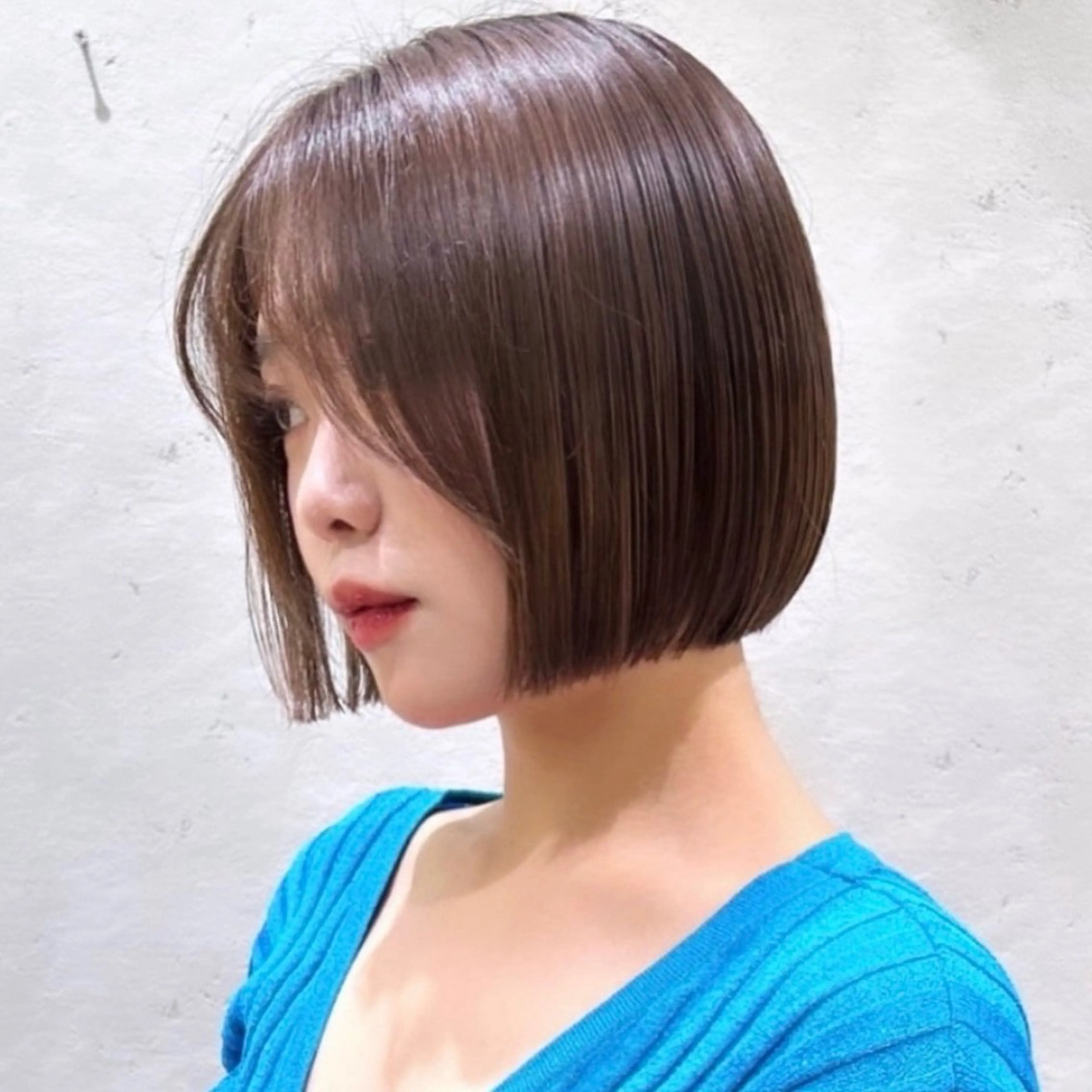 ショート カラー 莉乃/縮毛矯正/髪質 改善/艶カラーのヘアスタイル