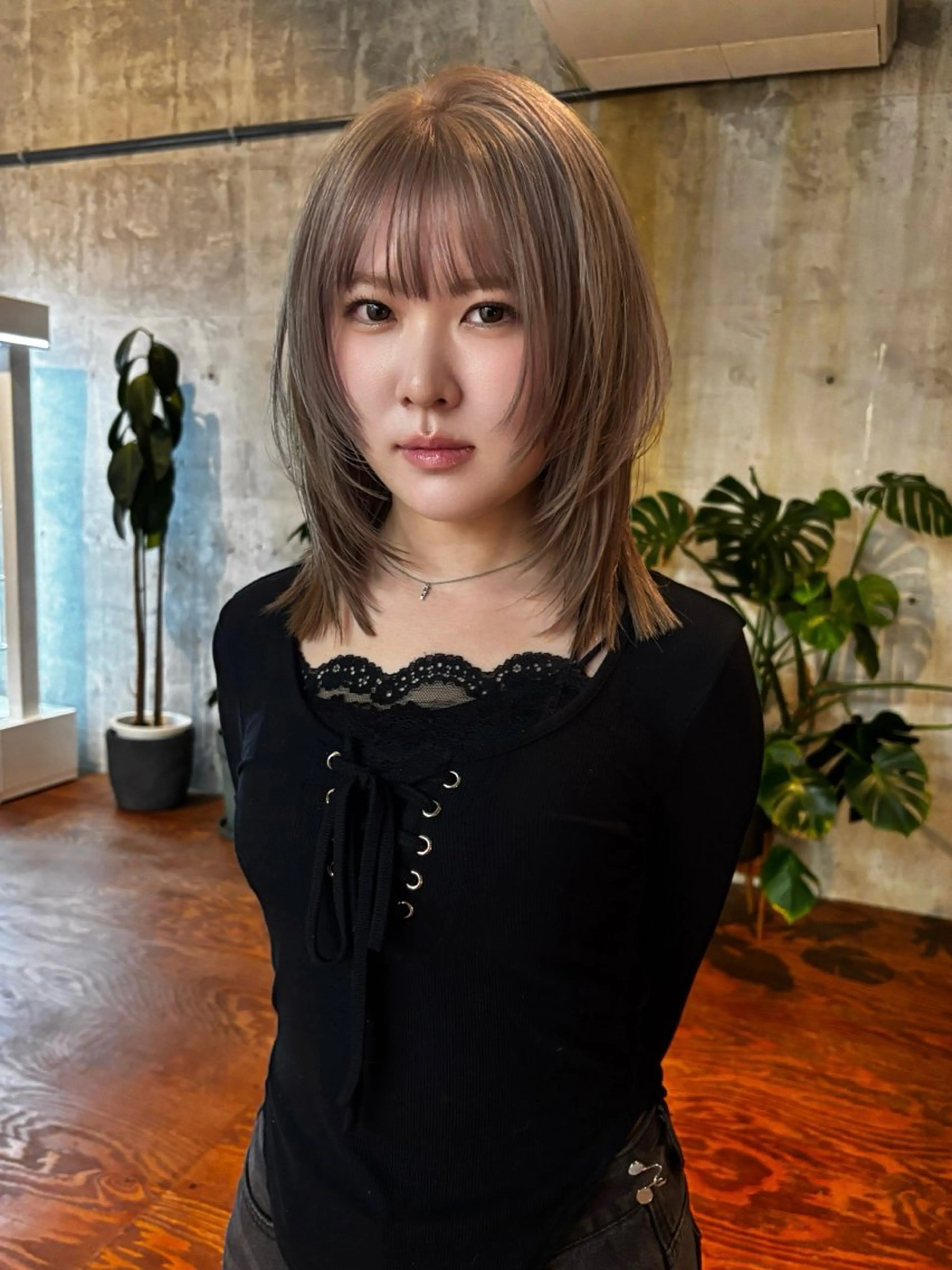 ミディアム sica所属・スタイル撮影 モデル募集momoのヘアスタイル