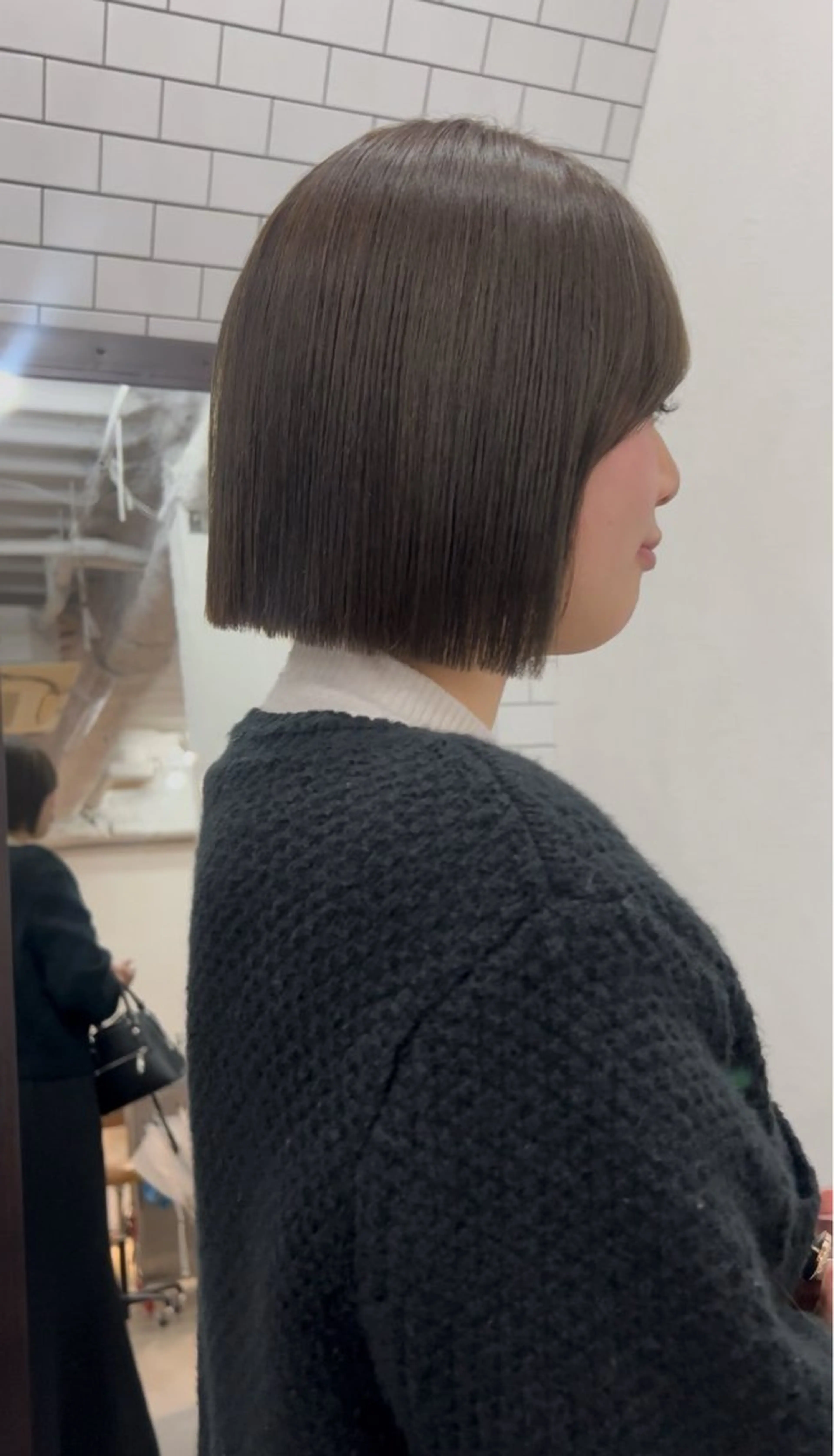 ショート カット 紙屋町ショート /ボブ　パーマ河内蓮のヘアスタイル