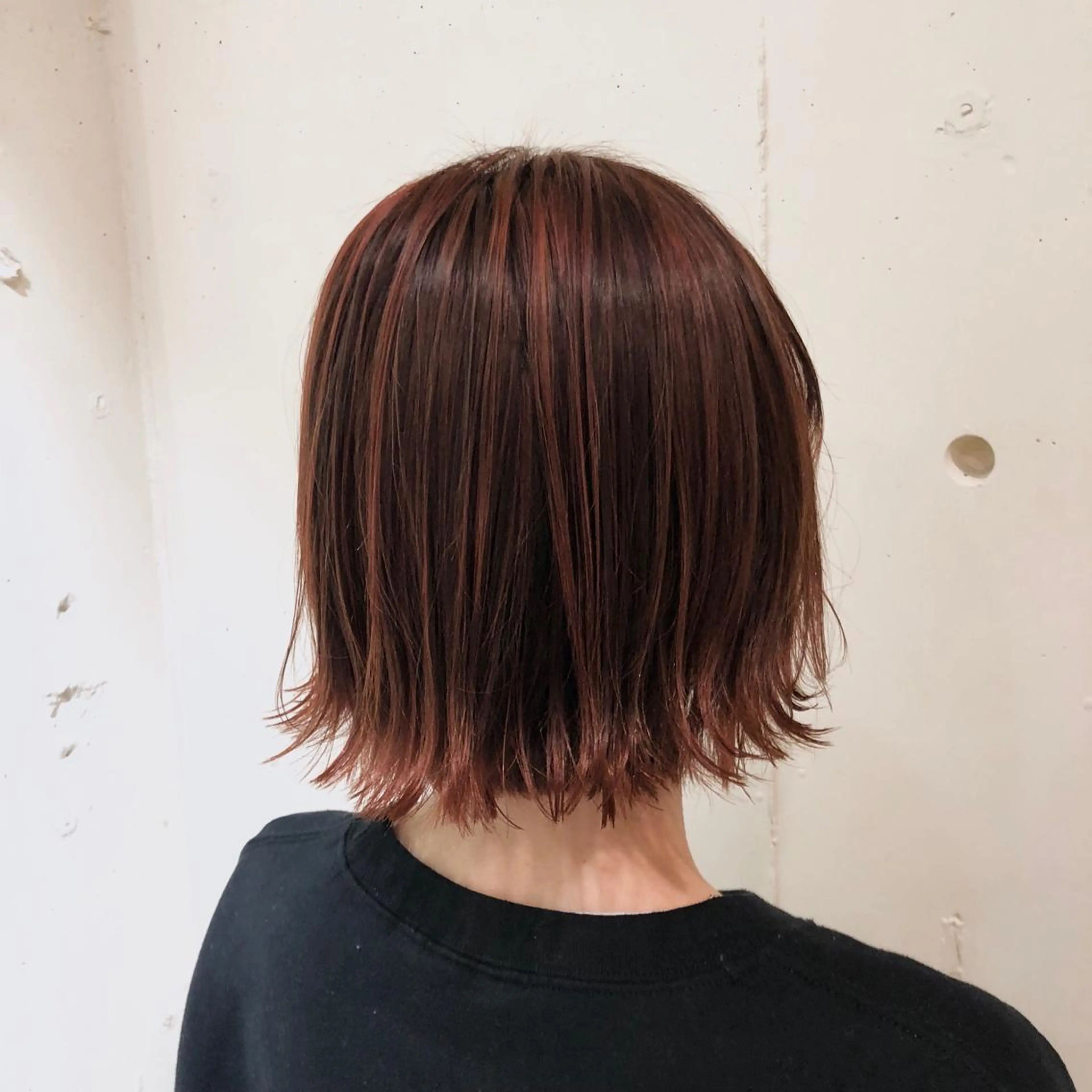 ショート カラー パーマ ヘアアレンジ バレイヤージュ ブリーチ グラデーションカラー ハイライトカラー オレンジ 【ツヤ髪美容師】 ツダケイスケのヘアスタイル