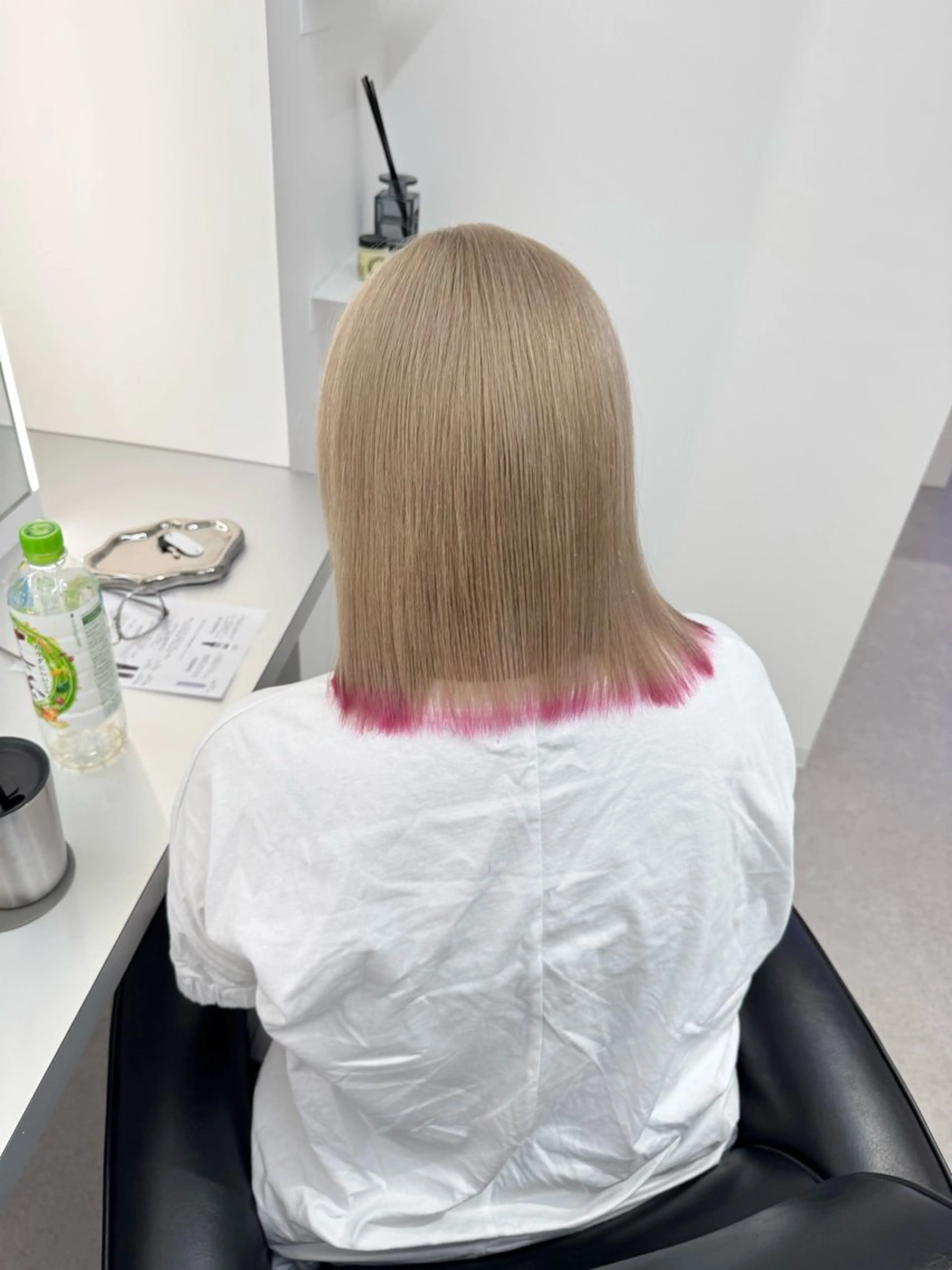 ショート カラー ヘアカラー トリートメント ブリーチ/艶カラー 💎koharu💎のヘアスタイル