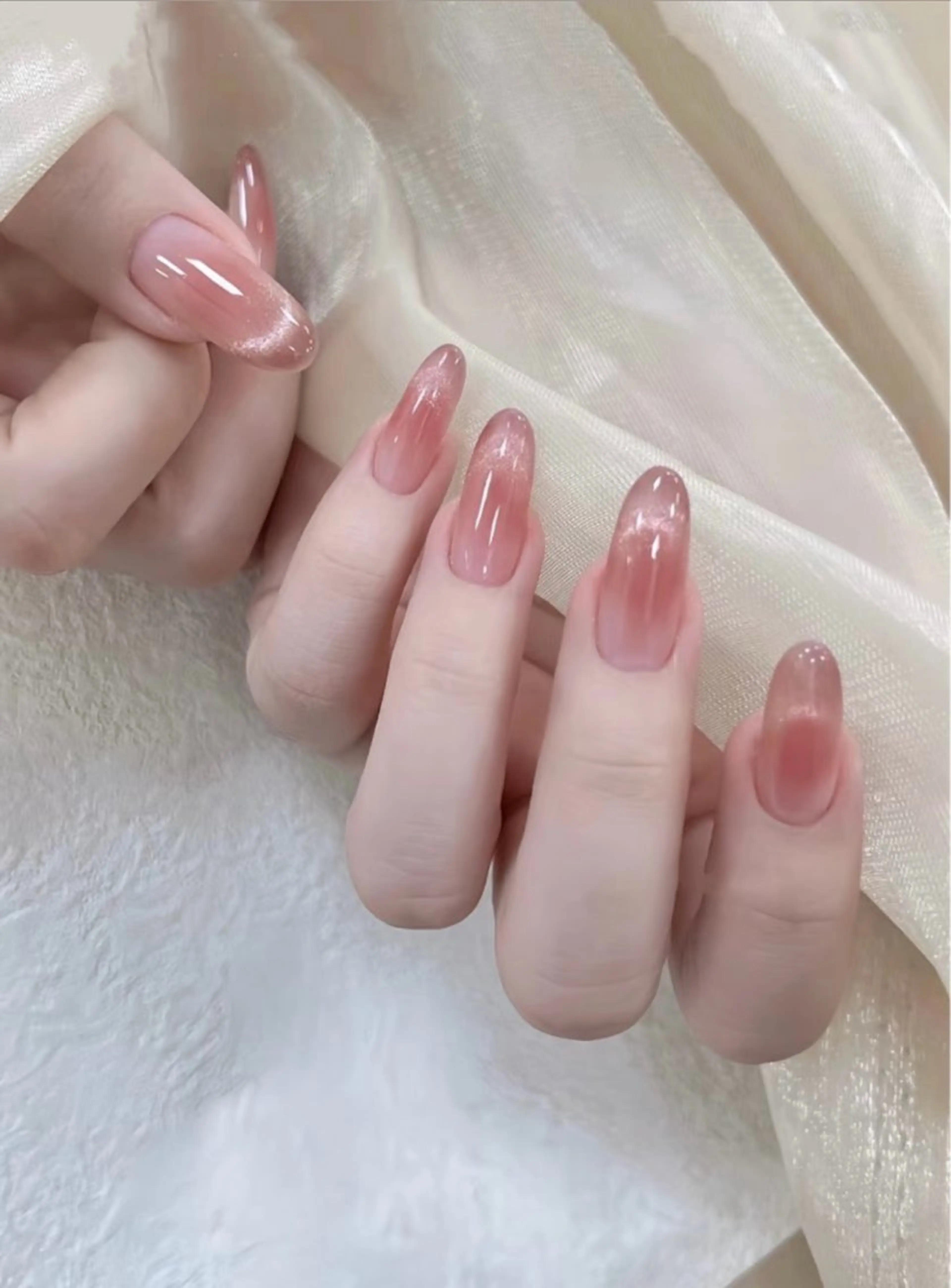 ネイル チークネイル 長さ出し フラッシュネイル フットネイル フレンチネイル Aina nail salon所属・Aina nail salonのネイルデザイン