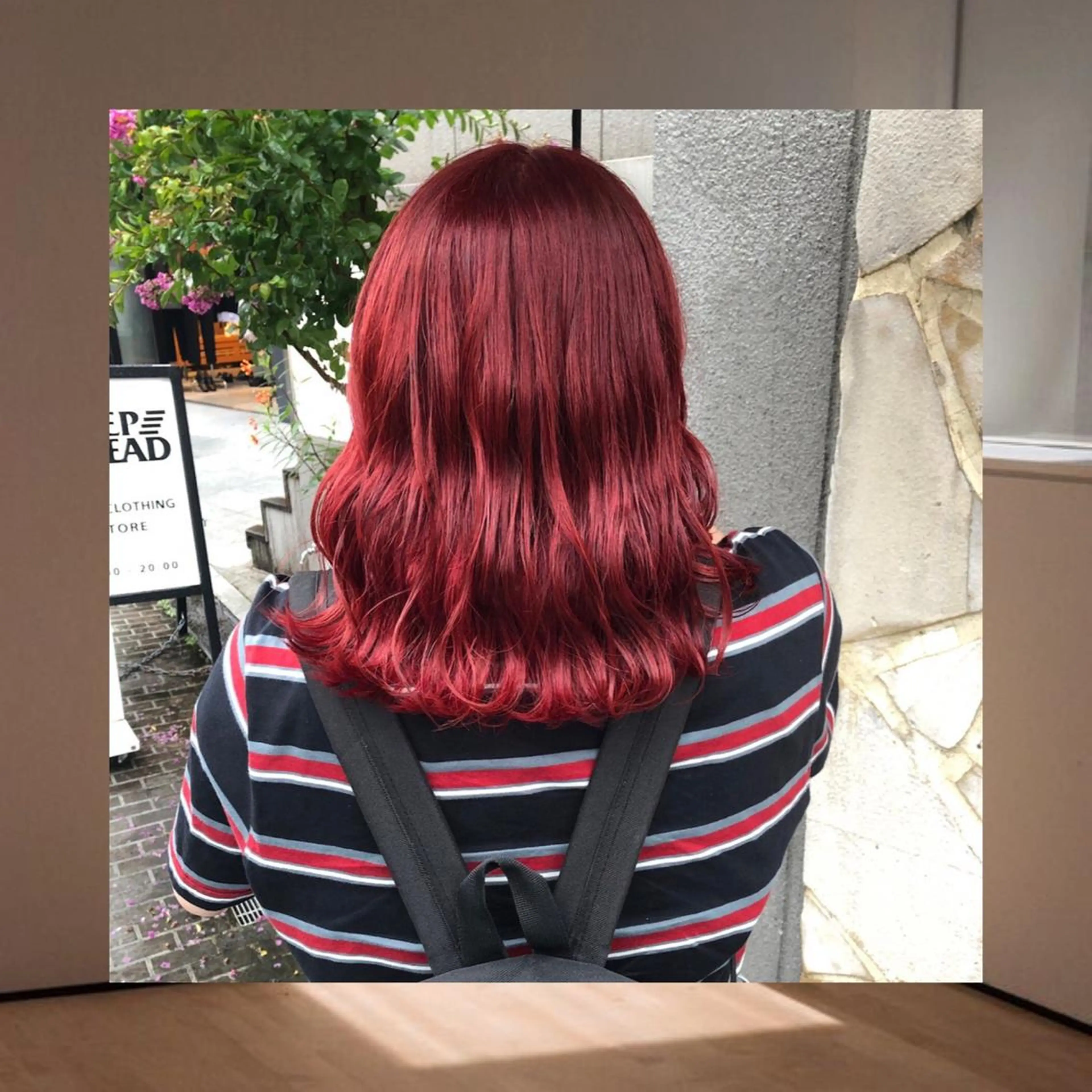 ミディアム カラー ヘアアレンジ ヘアカラー トリートメント 韓国レイヤーカット/ 儚げカラーチナツのヘアスタイル