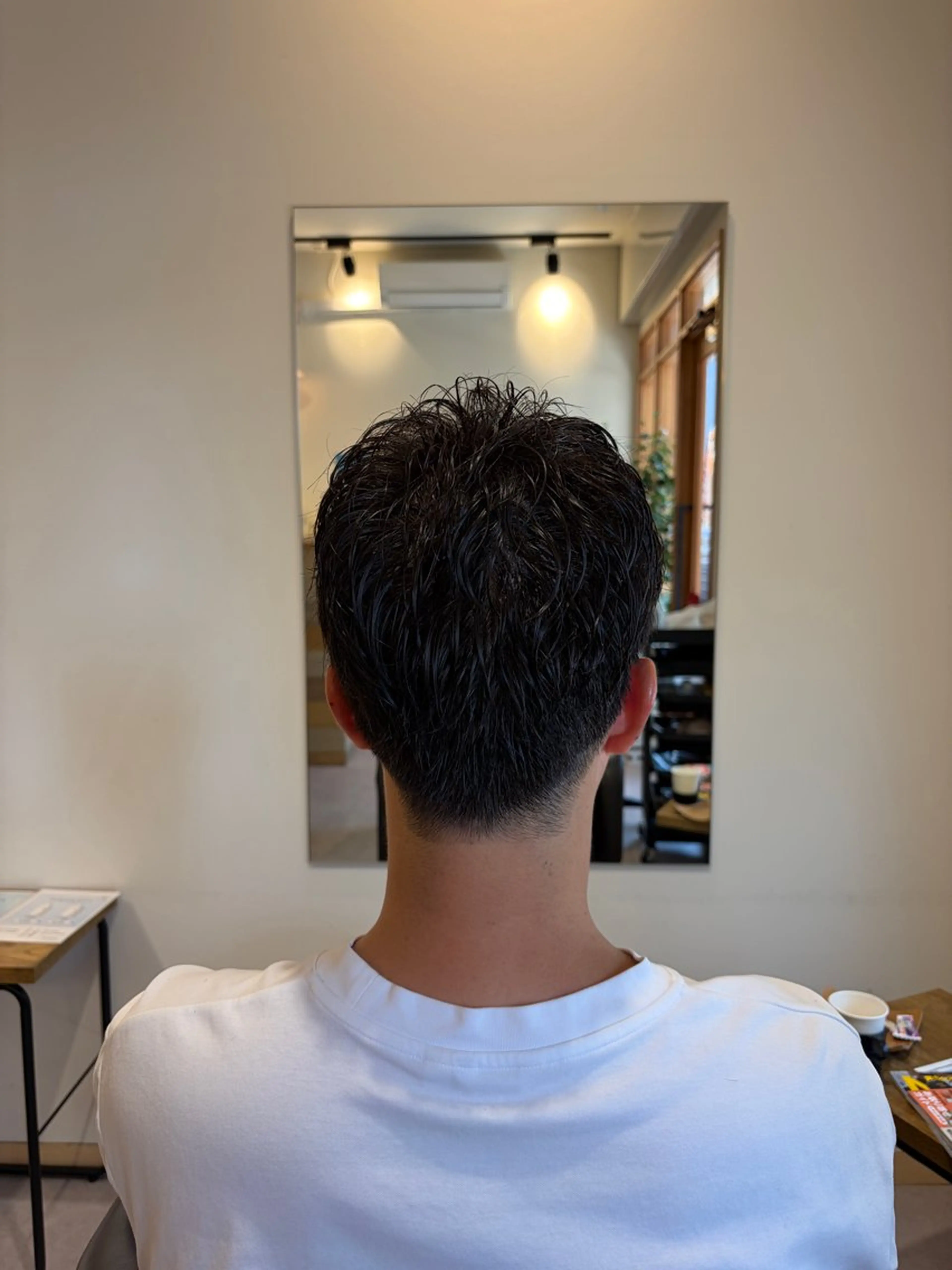 パーマ メンズ カット パーマ 荒井 茉凜のヘアスタイル