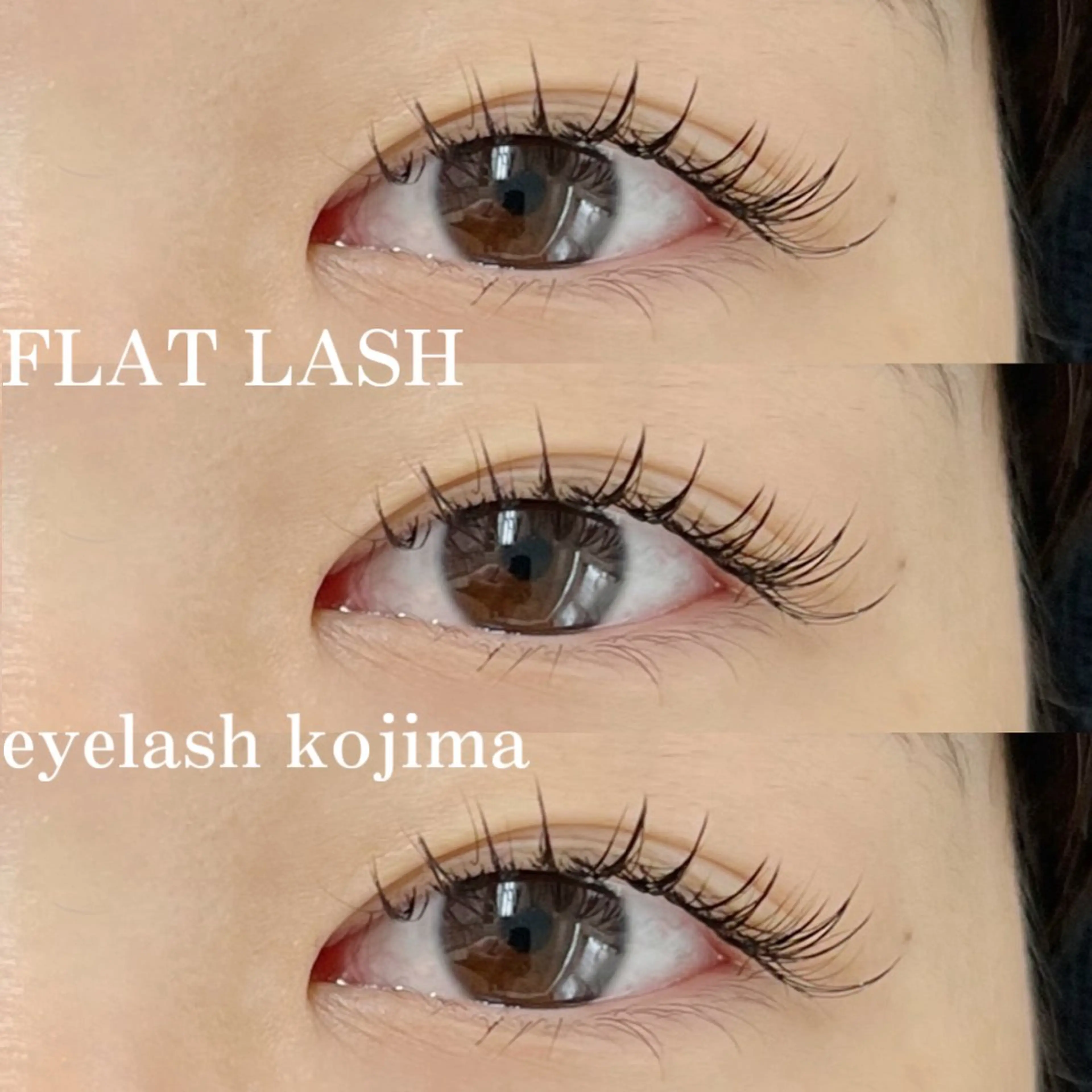 マツエク・マツパ フラットラッシュ Trinity eyelashのマツエク・マツパデザイン