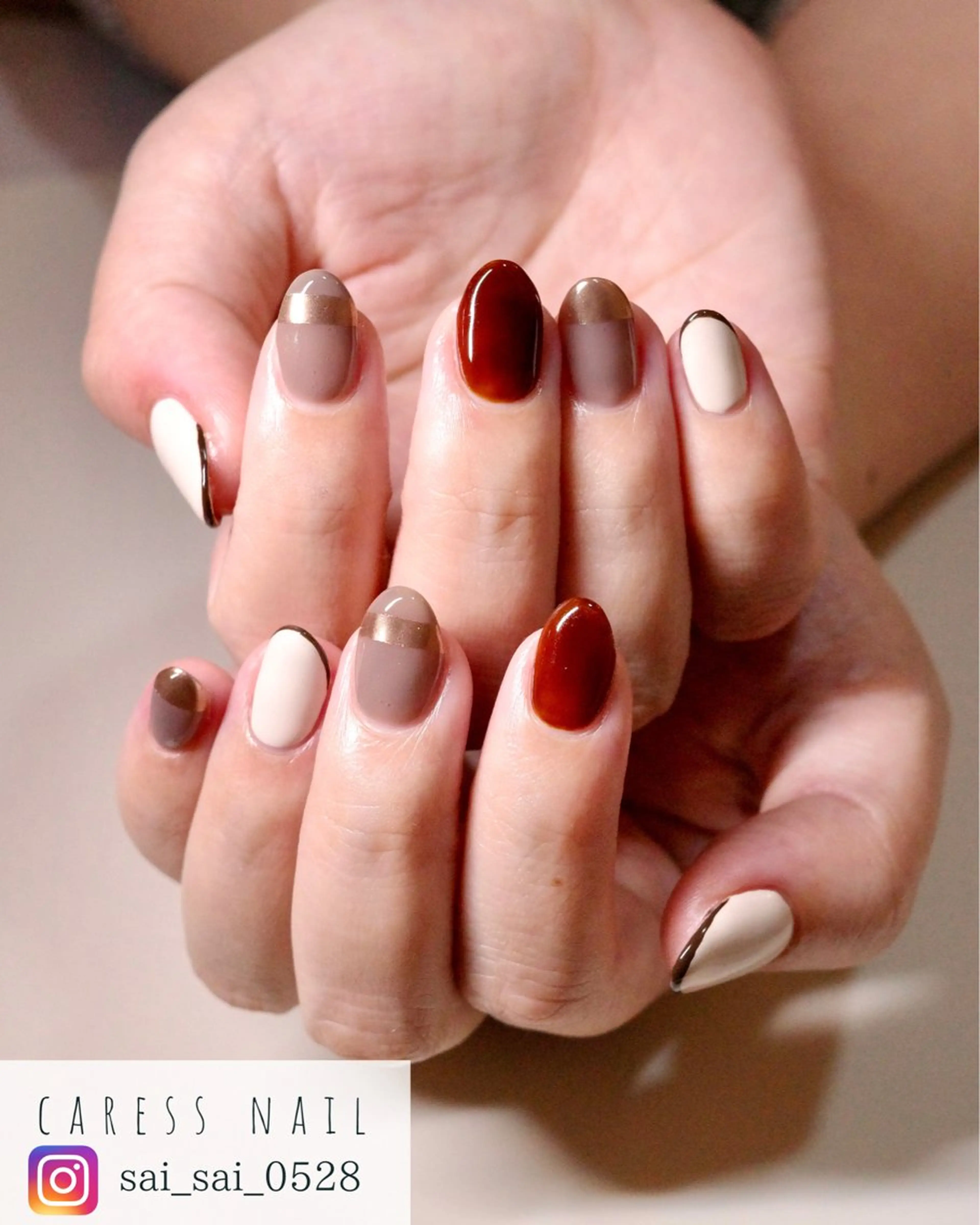 ネイル caress  nail カレスネイル　代々木上原所属・カレスネイル さいのネイルデザイン