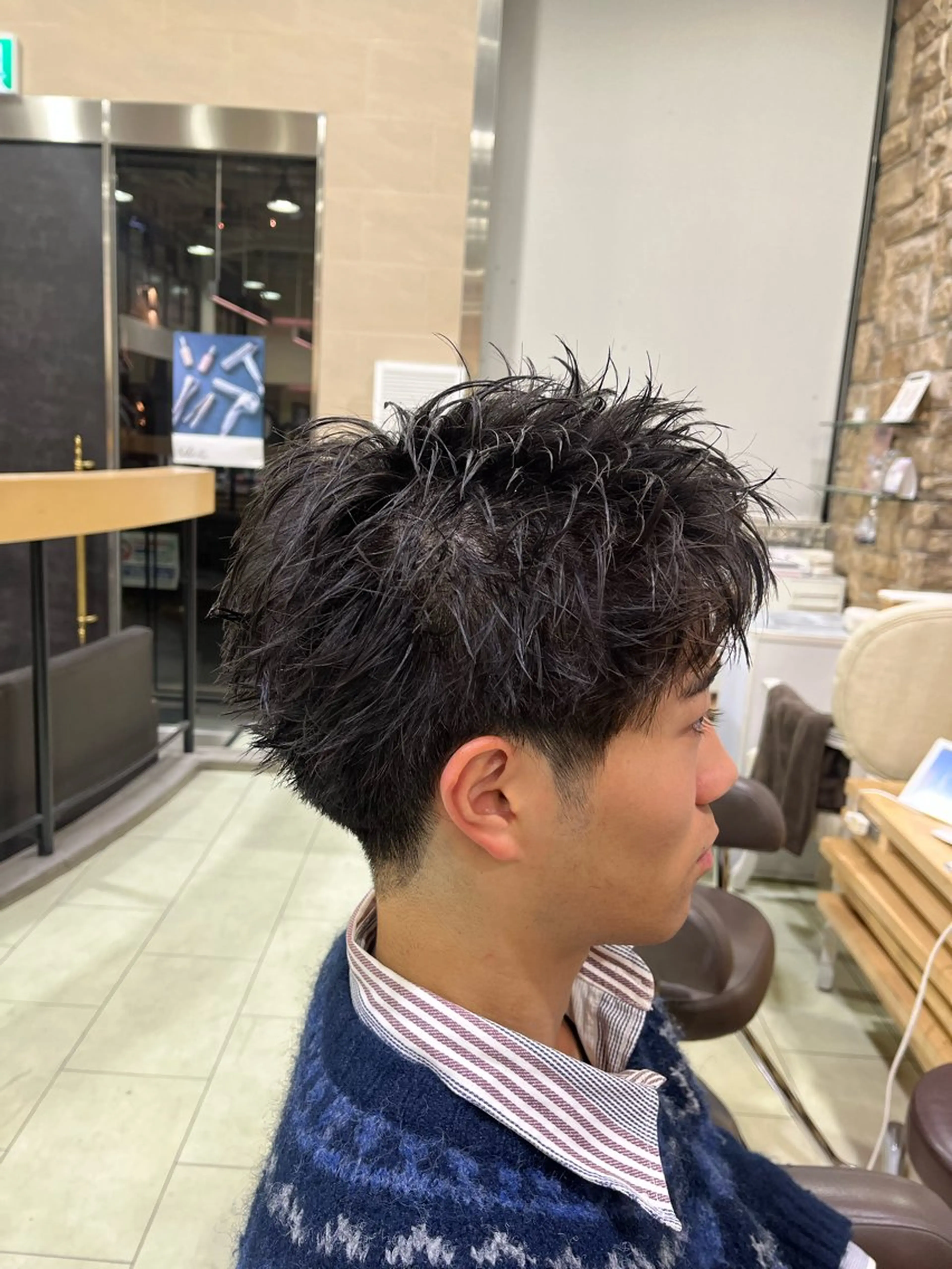 ショート メンズ だいじゅ/パーマ/ メンズカット/カラーのヘアスタイル