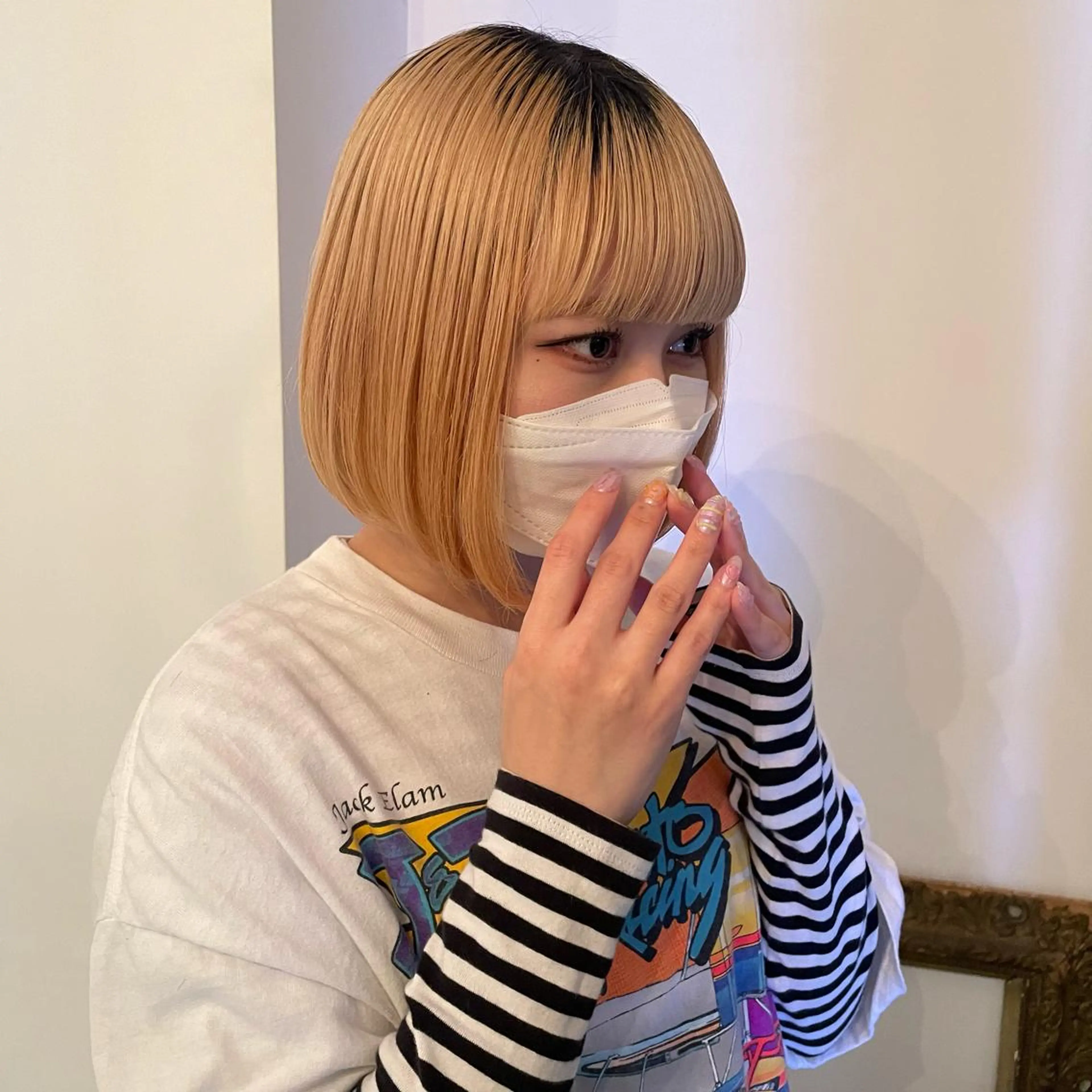 ショート ボブ ワイドバング Asti  blanche所属・ショート/ブリーチ mizuki🐋のヘアスタイル