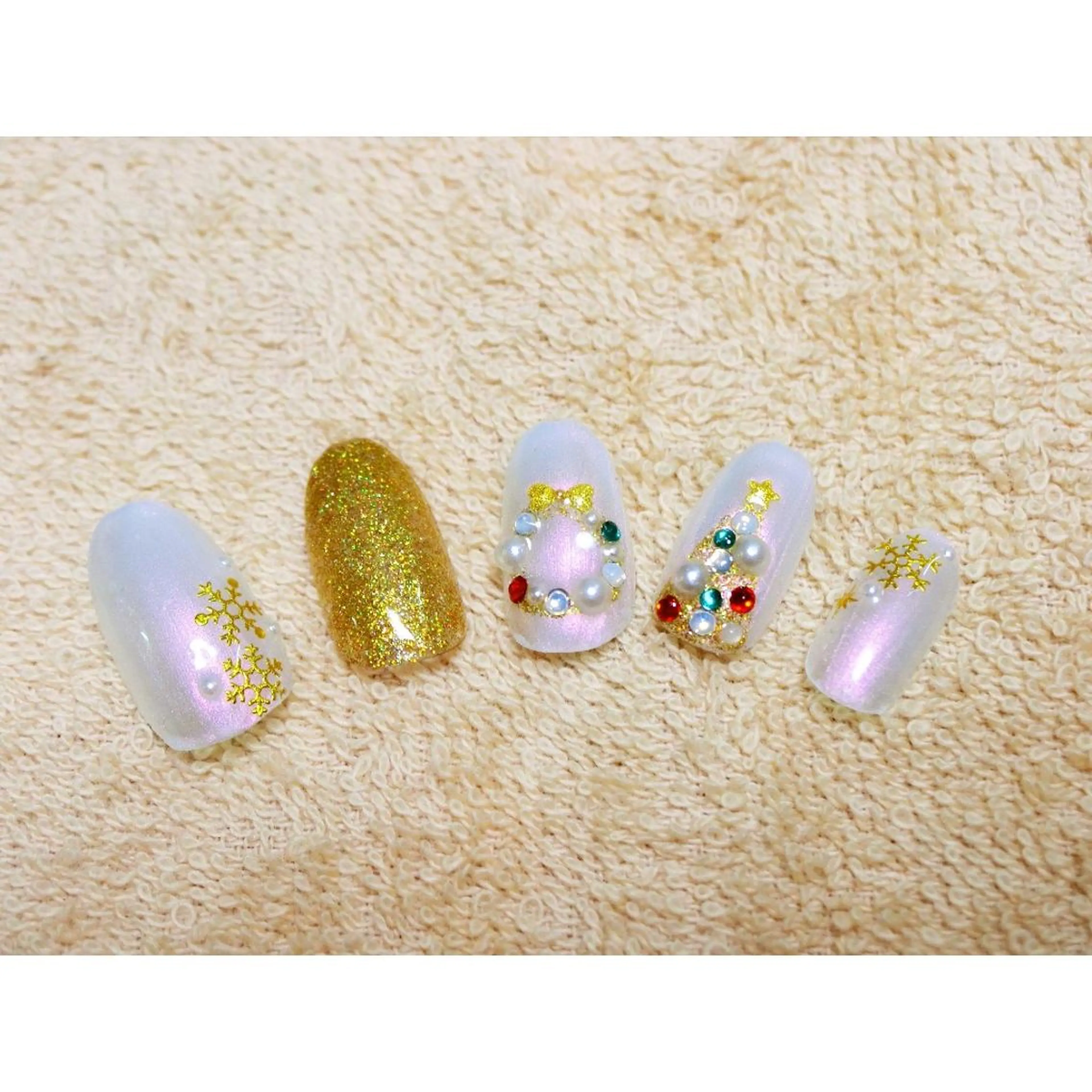 ネイル 痛ネイル/ワンホン/ フィルイン/長さだしのネイルデザイン