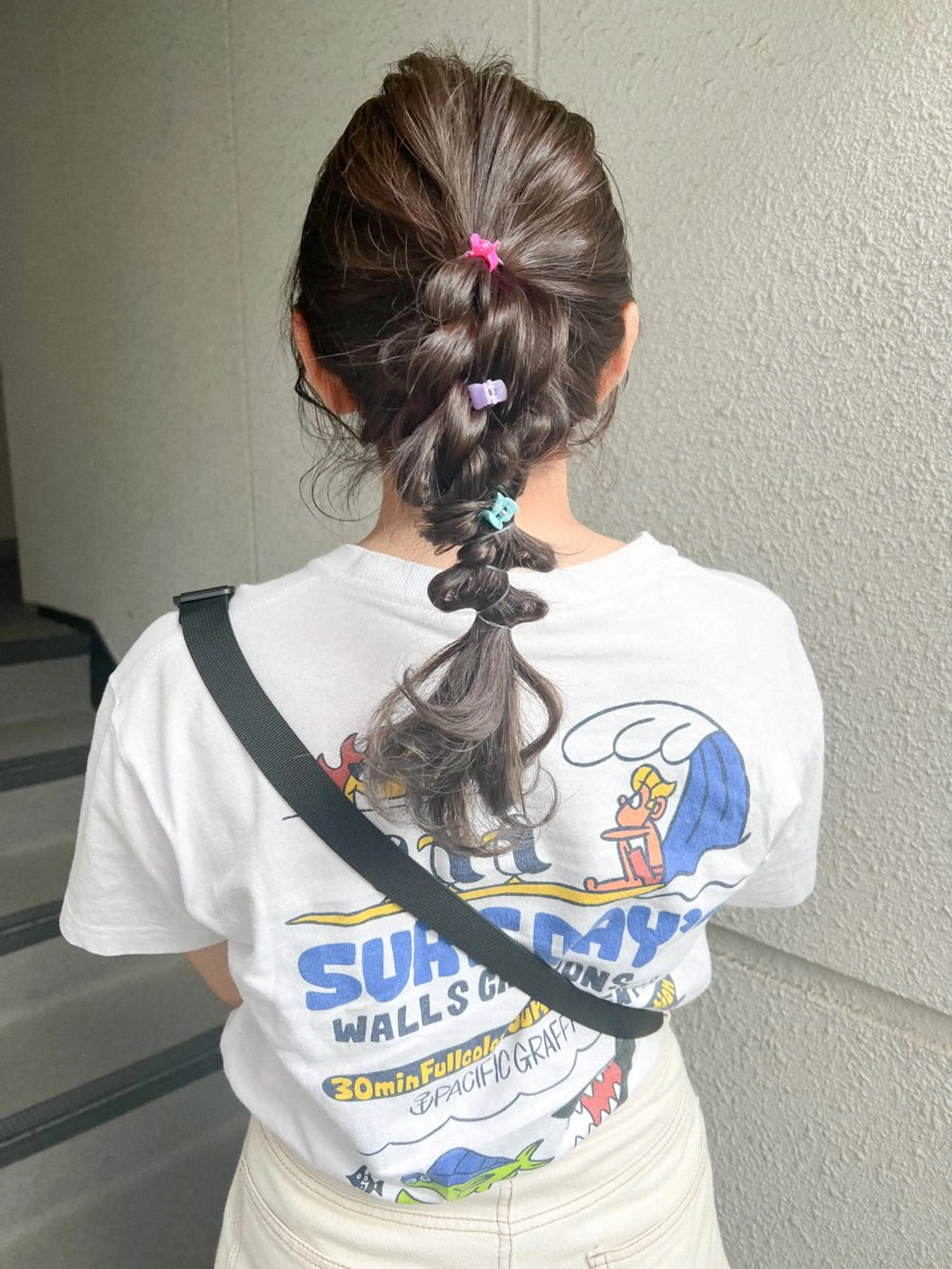 セミロング カラー ヘアアレンジ グラデーションカラー グレージュ カラーパティシエ facce🌼ikoのヘアスタイル