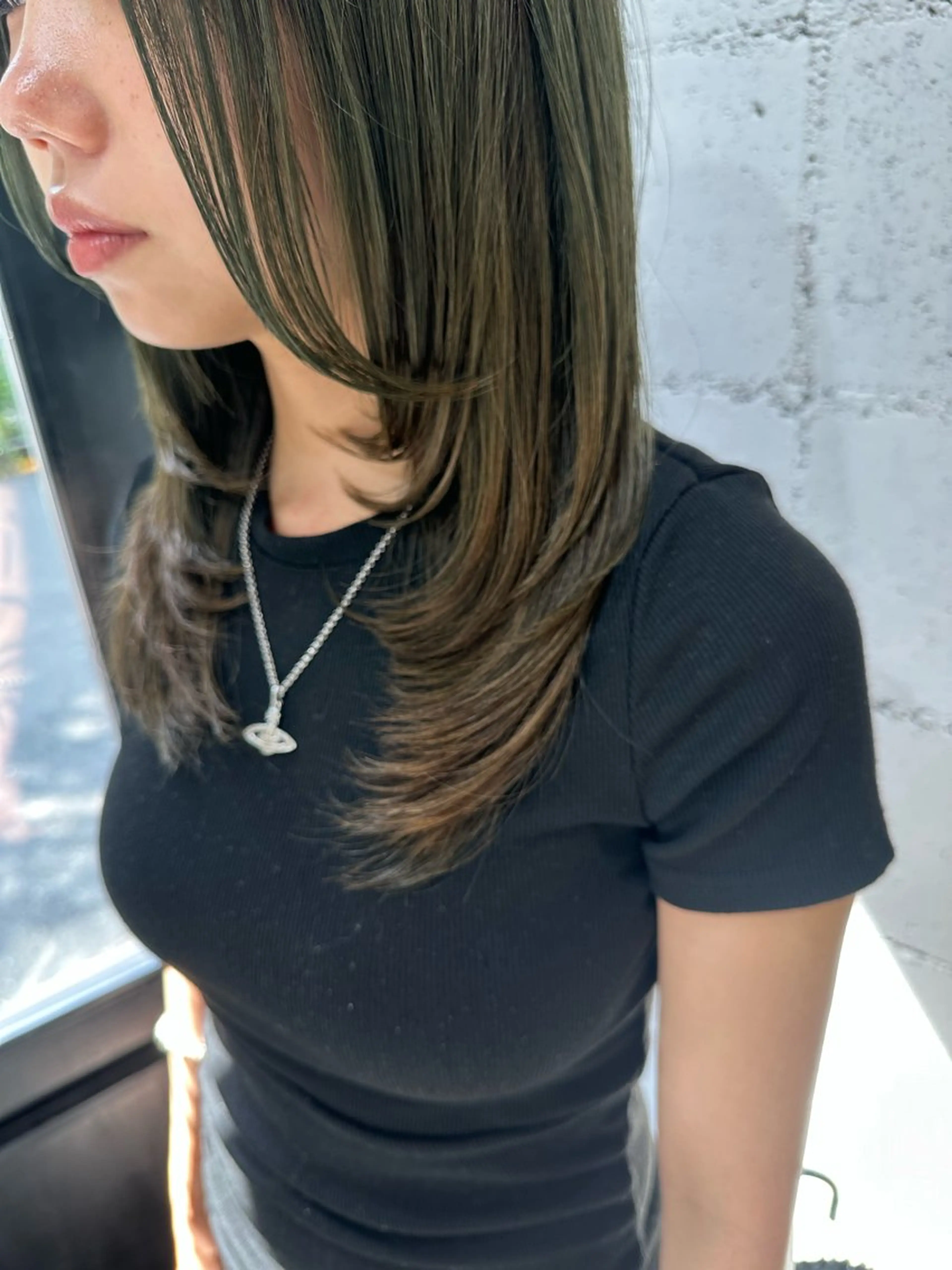 ミディアム カラー kaminote所属・福西 晃希のヘアスタイル