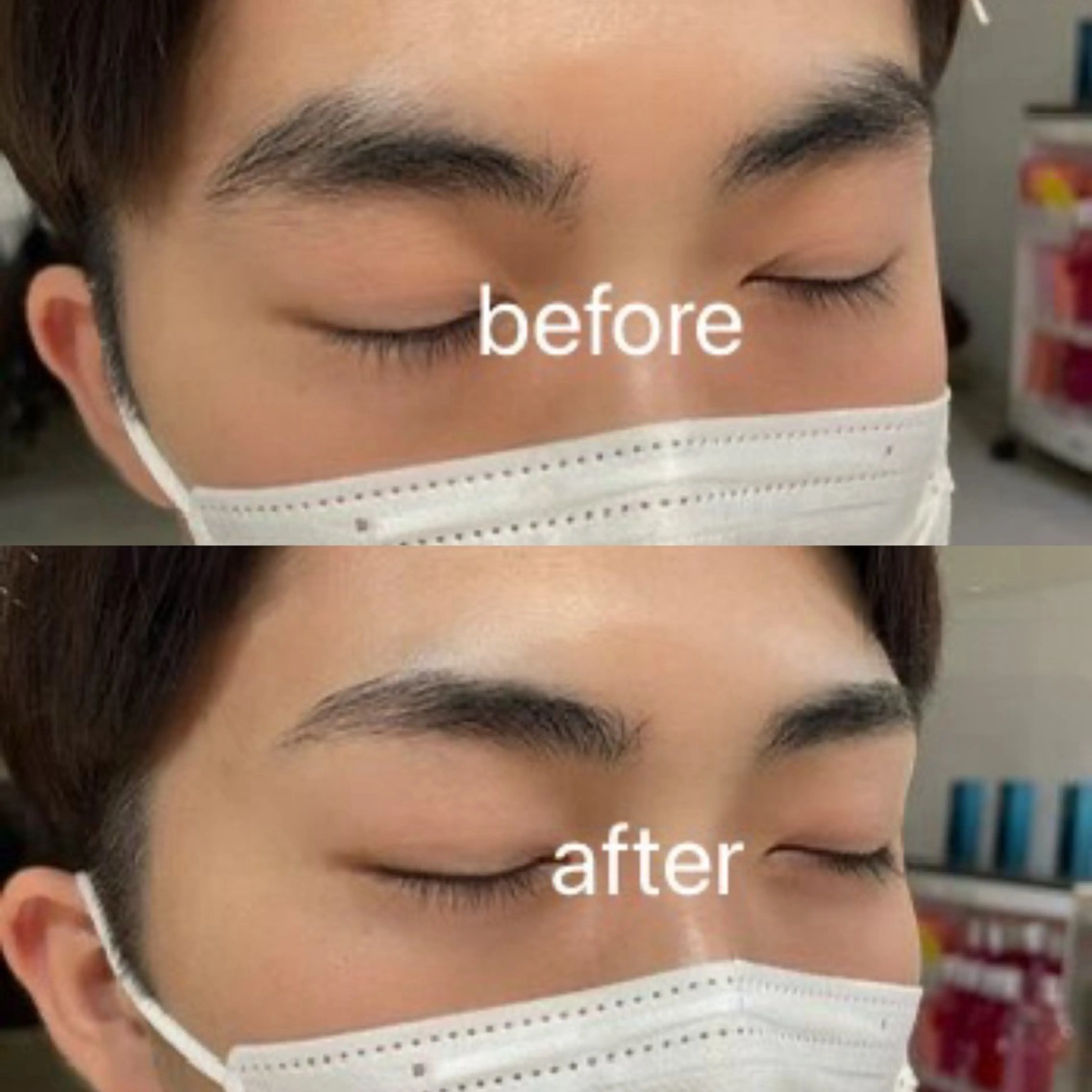 メンズ アイブロウ ワックス脱毛 眉カット ハイトーン/ネイル /ミウ 🌺❤︎のヘアスタイル