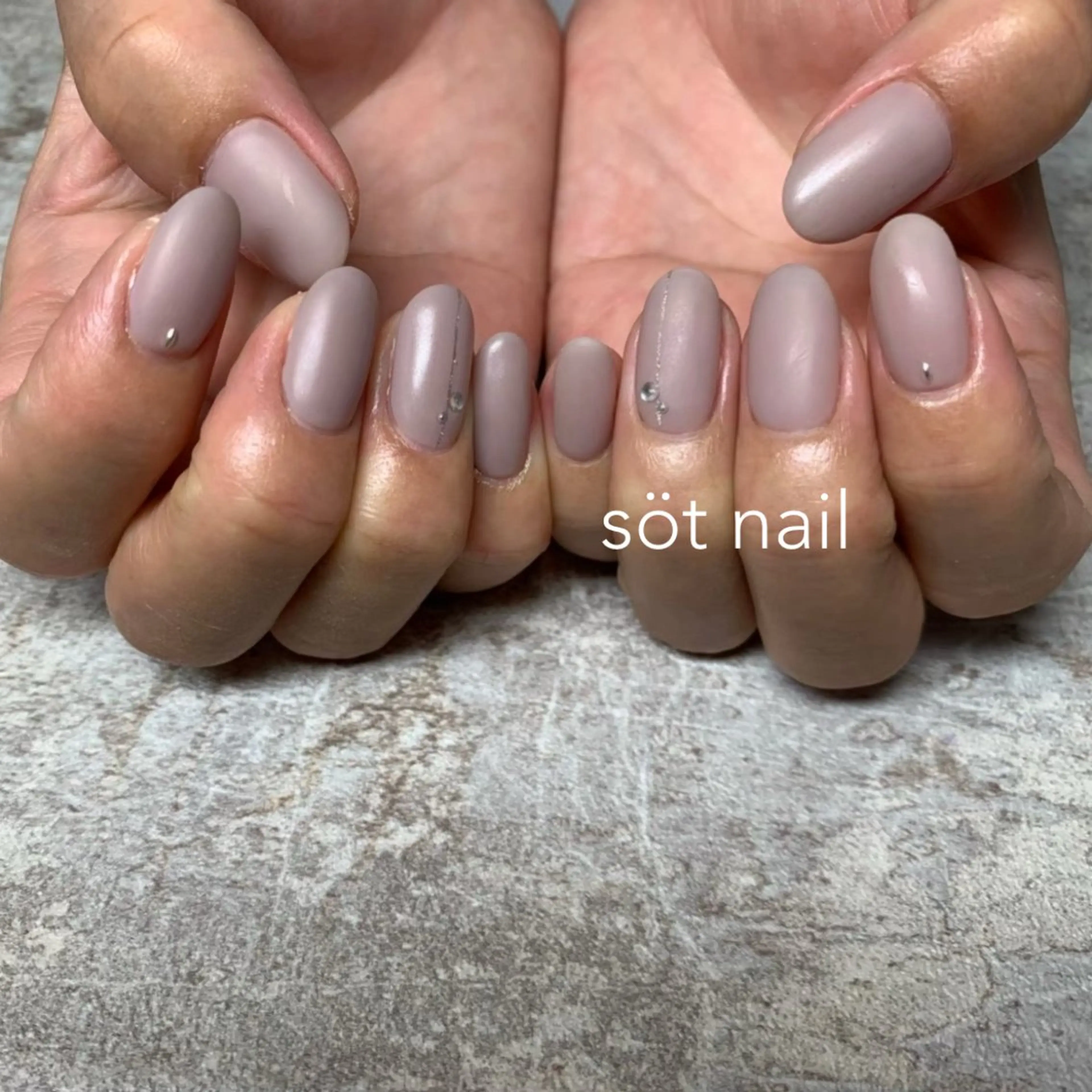 ネイル マットネイル ハンドネイル söt nail所属・岡田 恵美のネイルデザイン