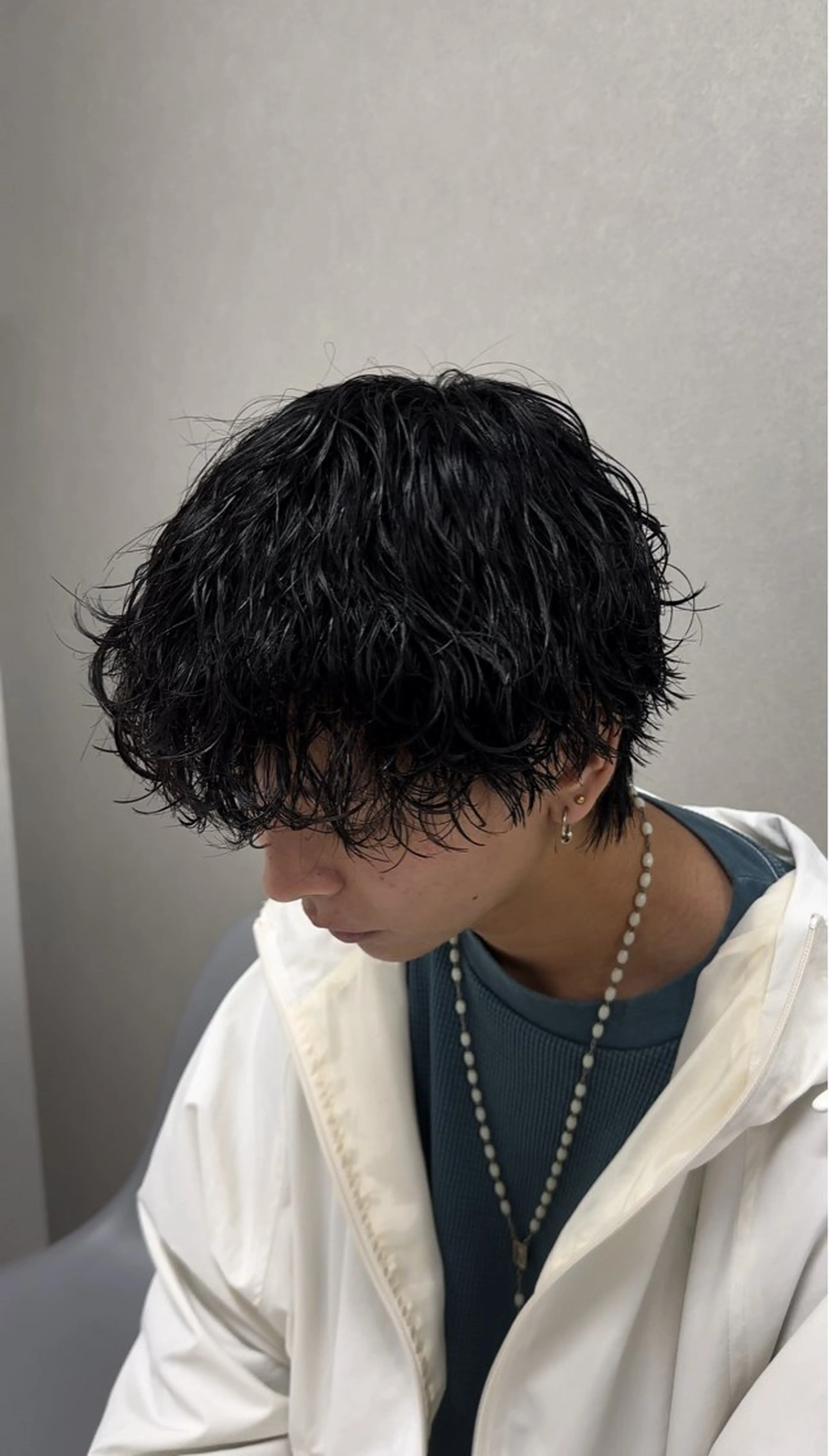 パーマ メンズ カット パーマ ニュアンス/フェザー /ウルフ/伶馬のヘアスタイル