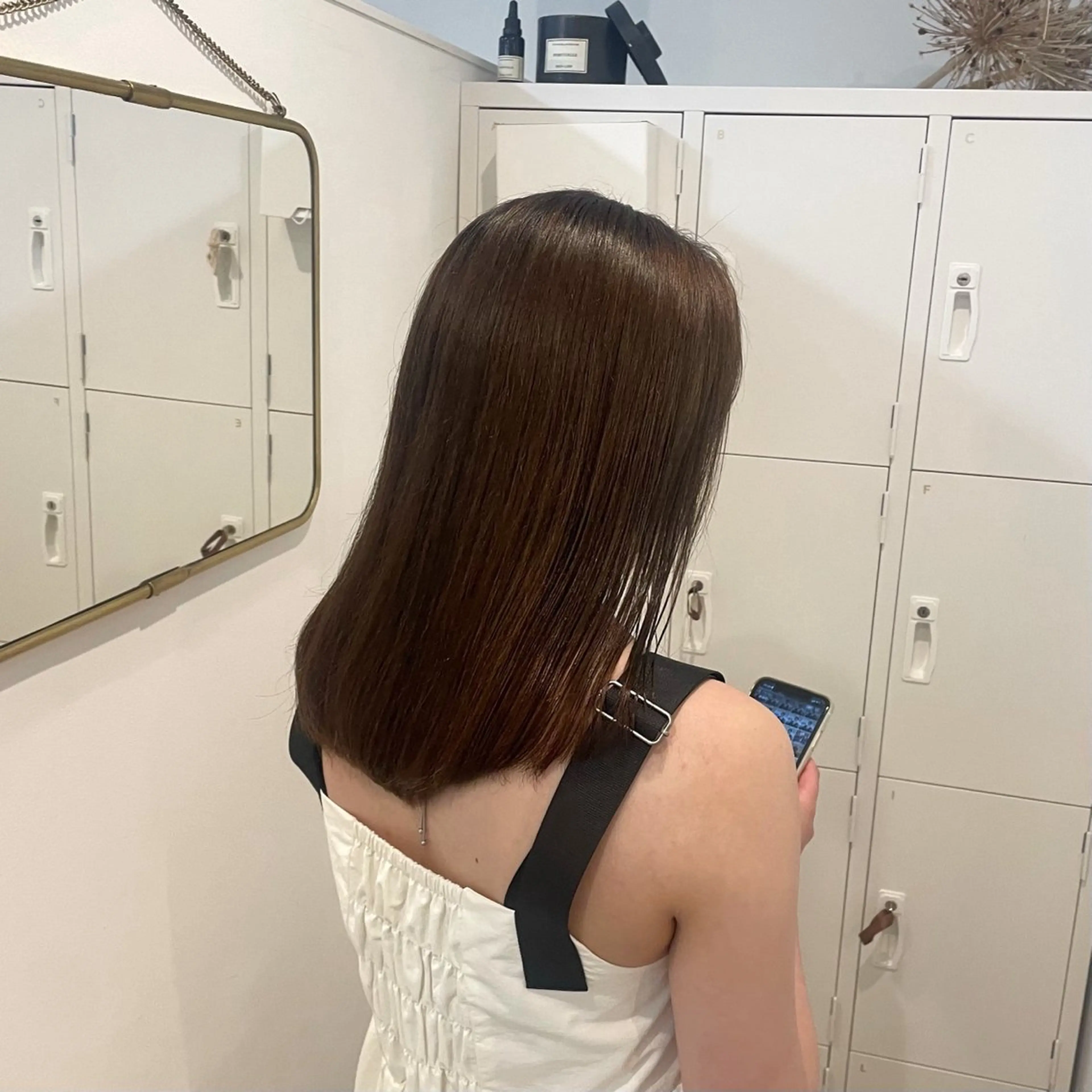 セミロング カラー 透明感カラー 学生 canon/レイヤー /透明感カラーのヘアスタイル