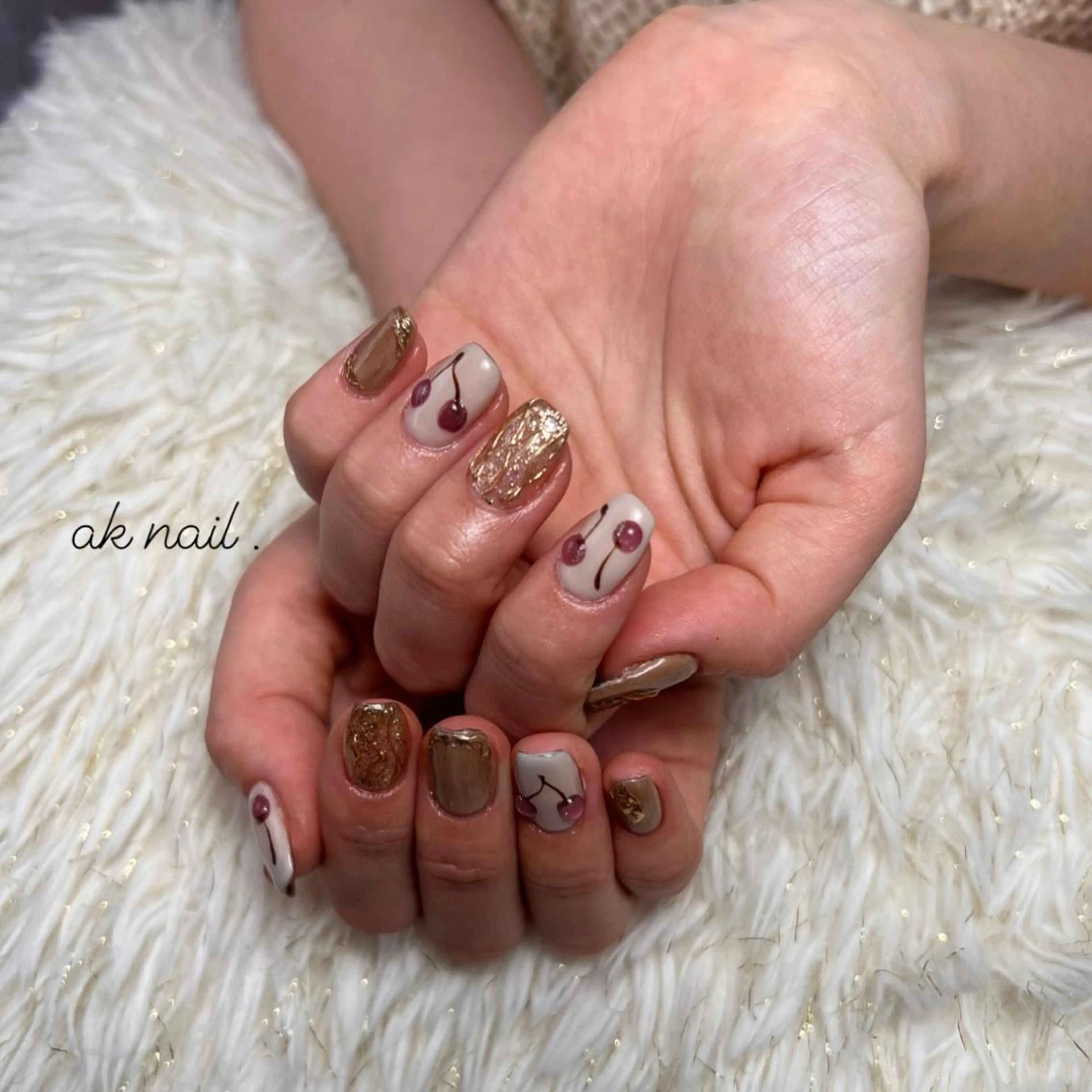 ショート ネイル ハンドネイル ak nail .のネイルデザイン
