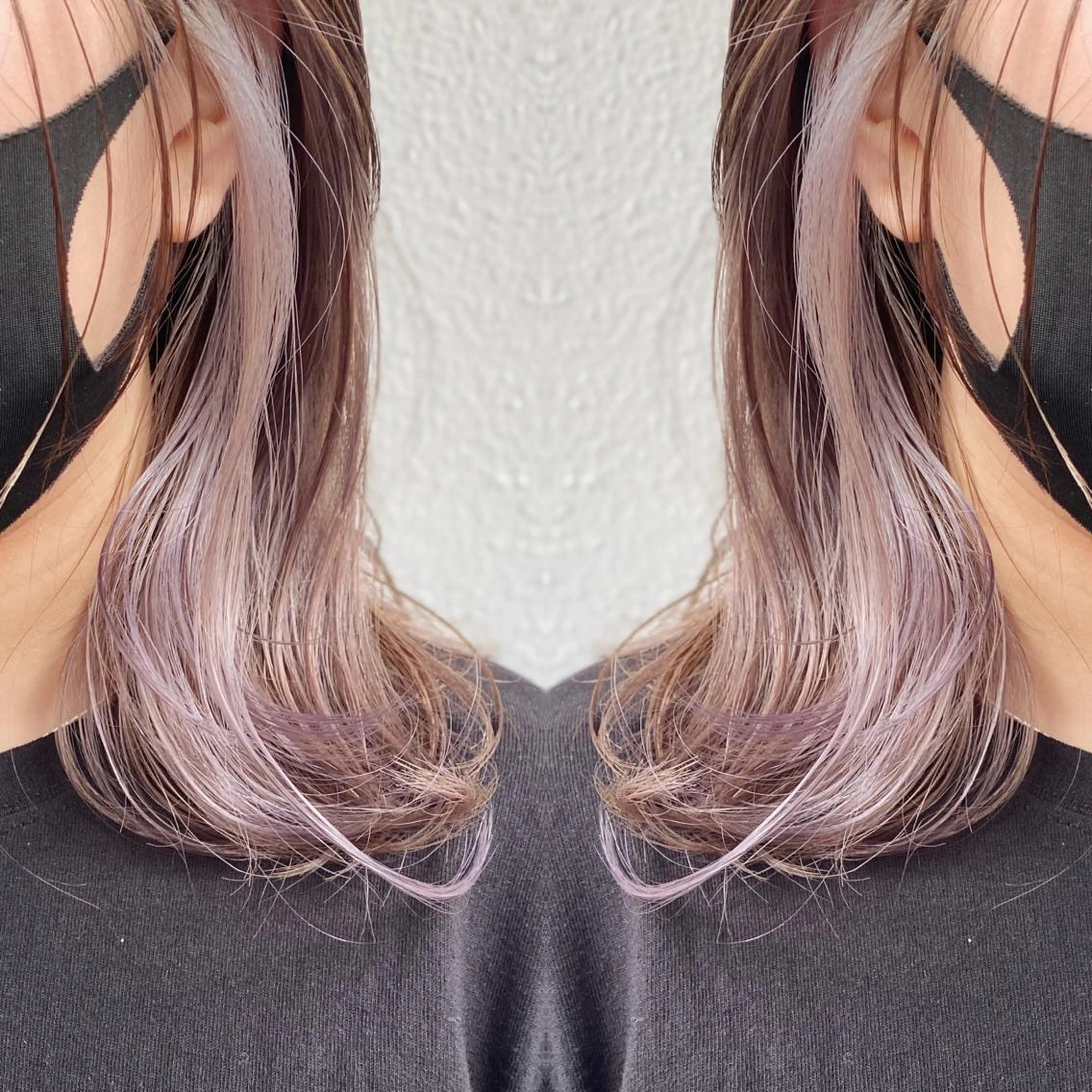 セミロング カラー ヘアアレンジ ブリーチ カット ヘアカラー トリートメント 竹内啓太 ボブのヘアスタイル