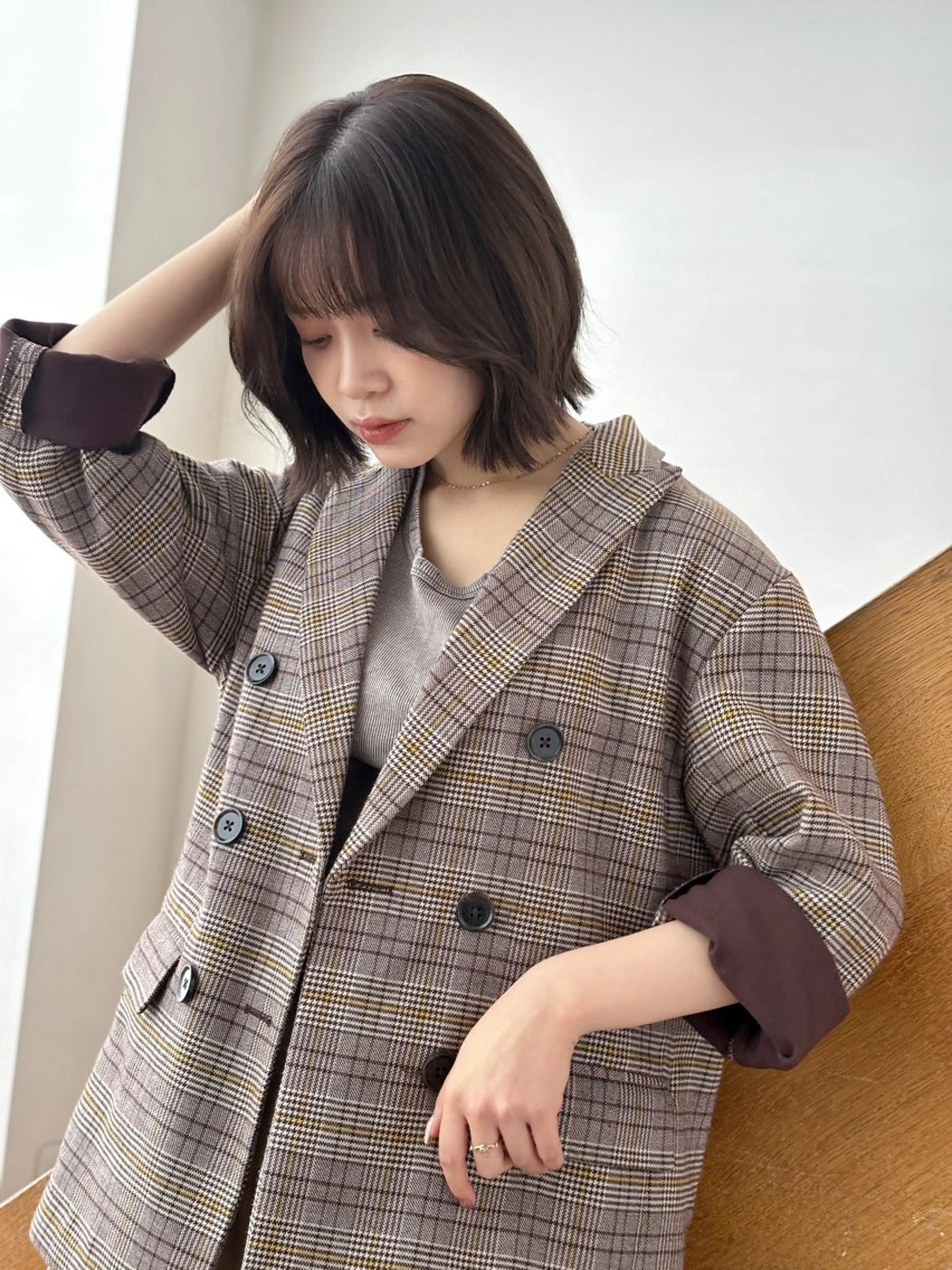 ショート ボブ くびれヘア カット トリートメント 【韓国レイヤー特化 ハッシュカット】のヘアスタイル