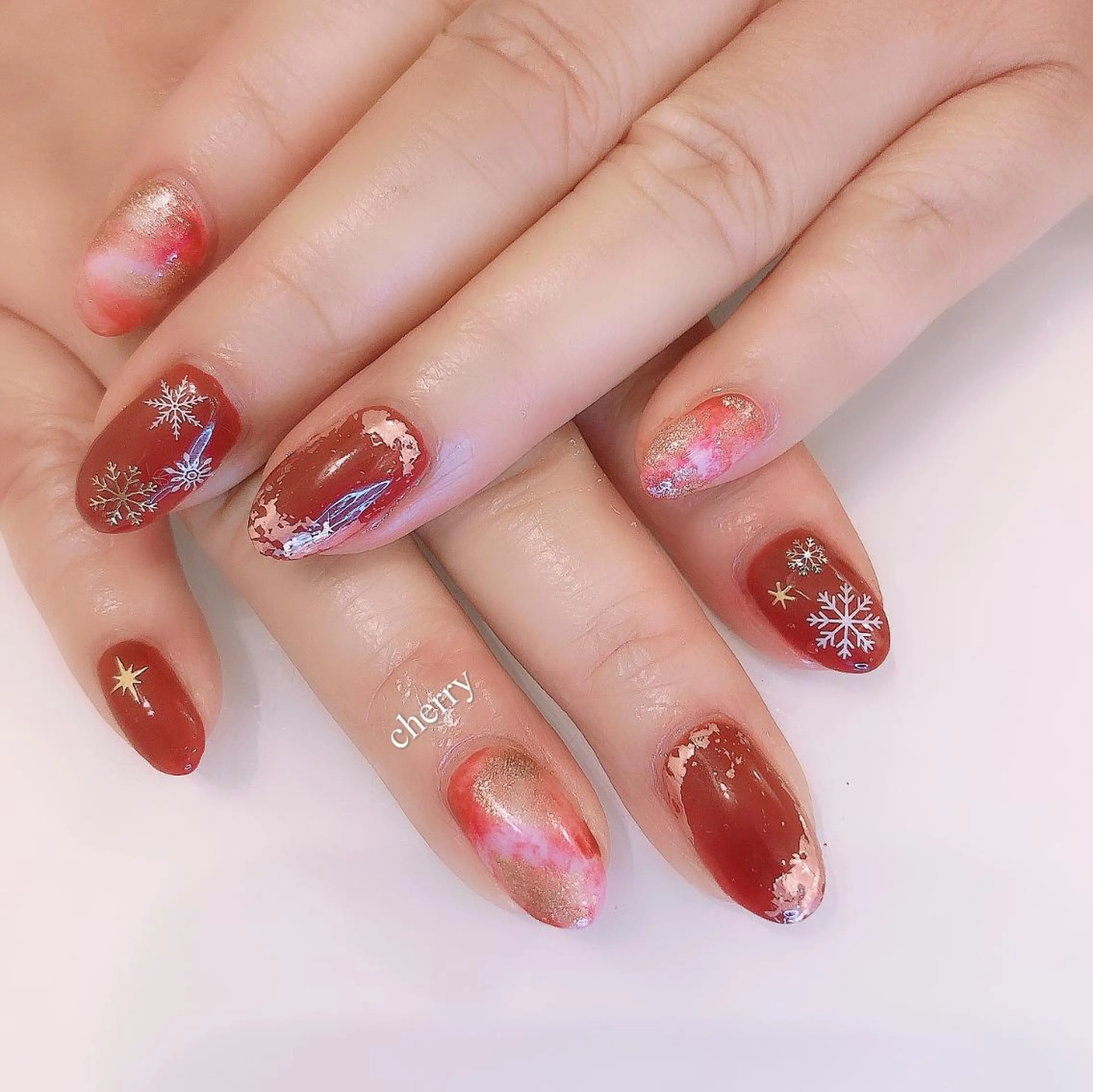 ネイル ジェルネイル SAKURA 🍒のネイルデザイン