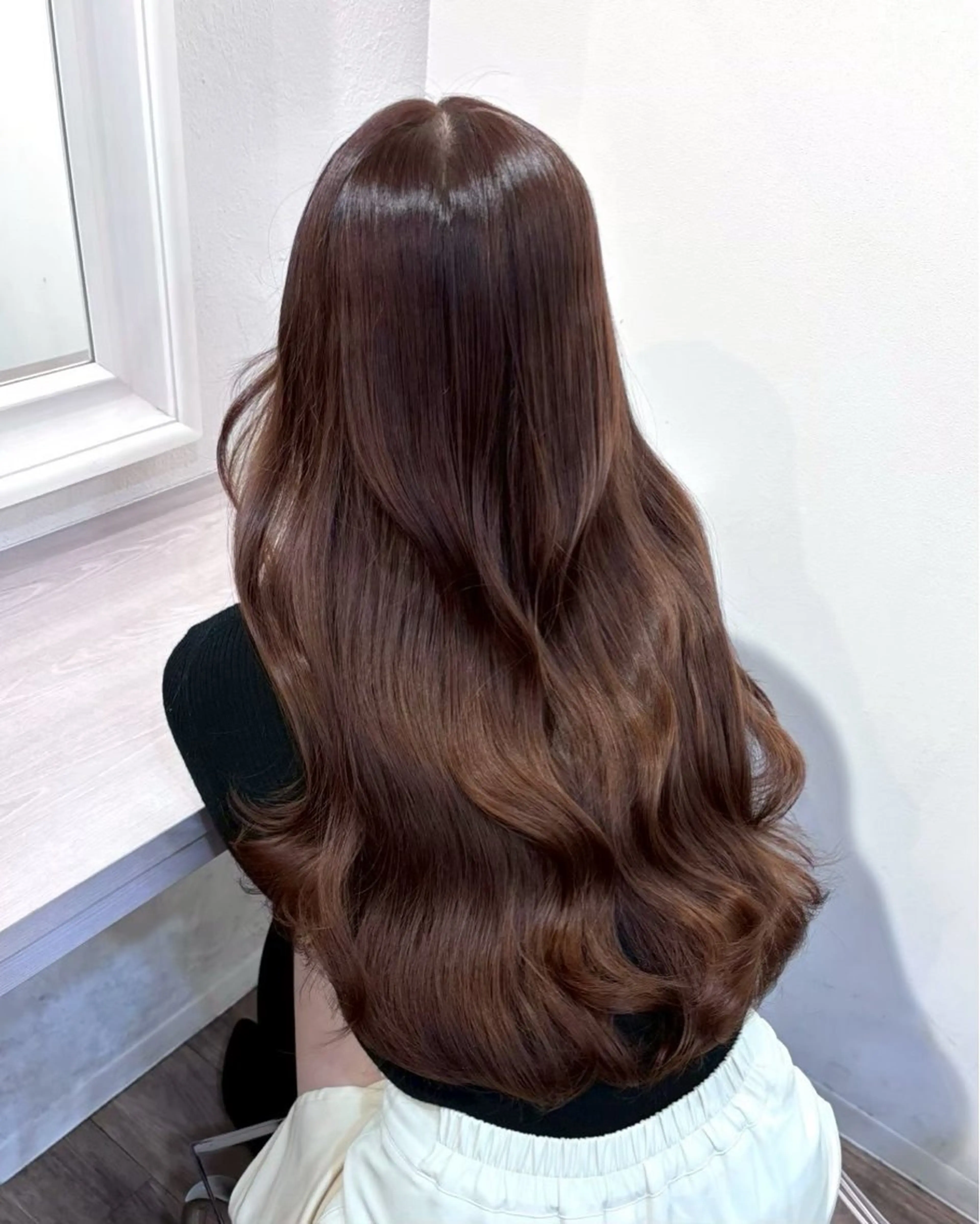 ロング カラー ヘアカラー トリートメント Mio/髪質改善 透明感カラー/西梅田のヘアスタイル