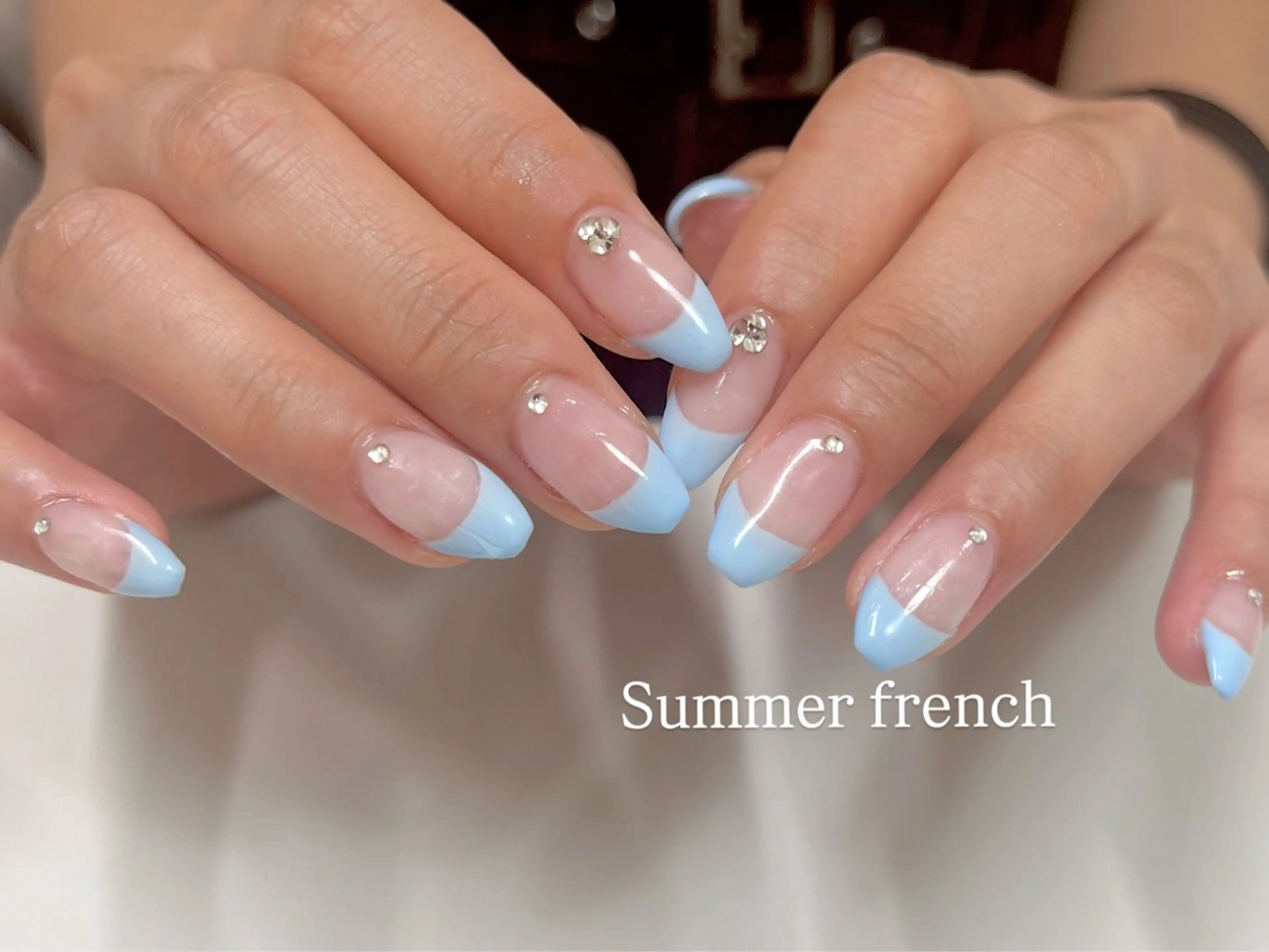 ネイル フレンチネイル Queen nail所属・QUEENＮA IＬ JR寺田町1分のネイルデザイン