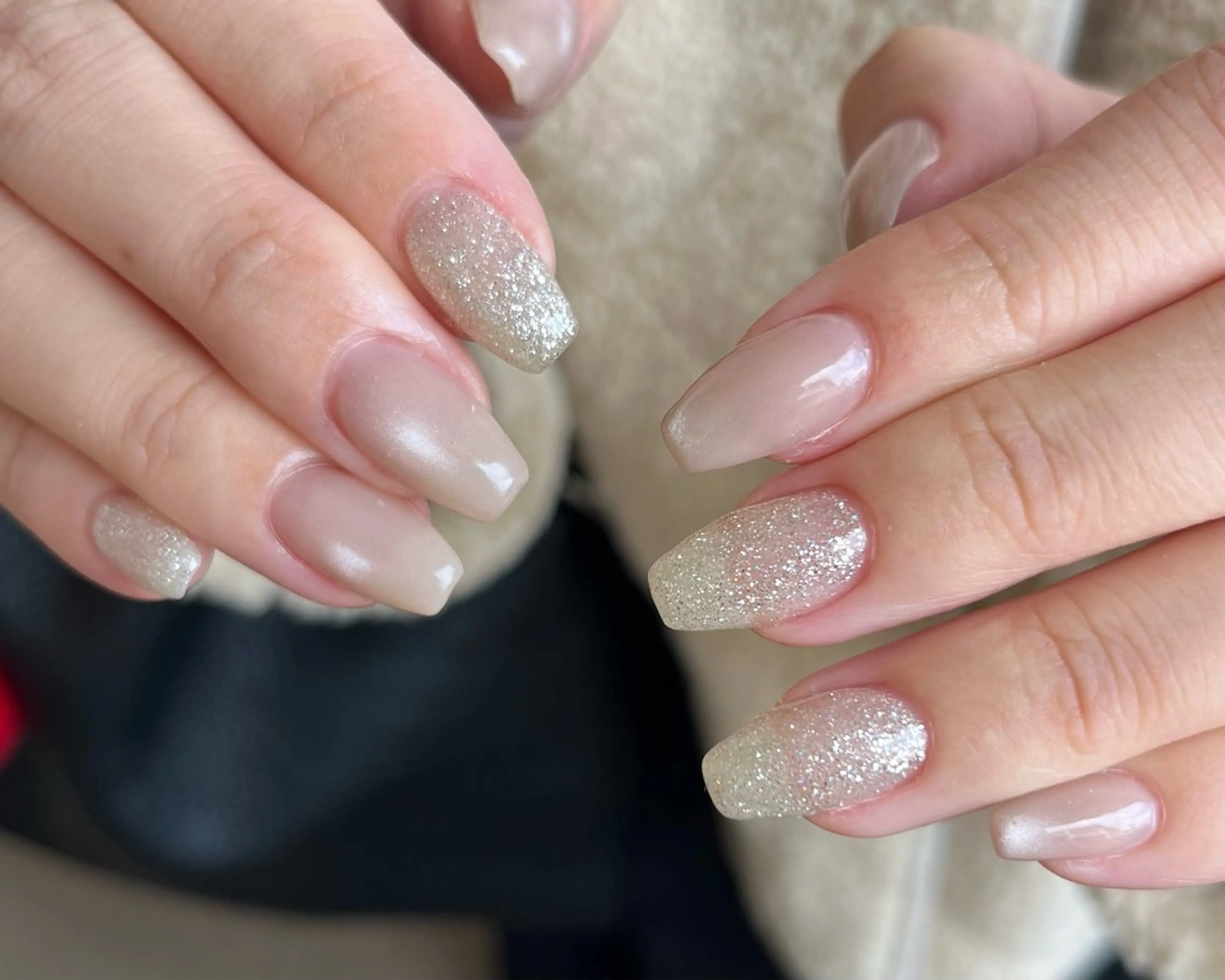 ネイル ハンドネイル Ray. ちゅるん系ニュアンスのネイルデザイン