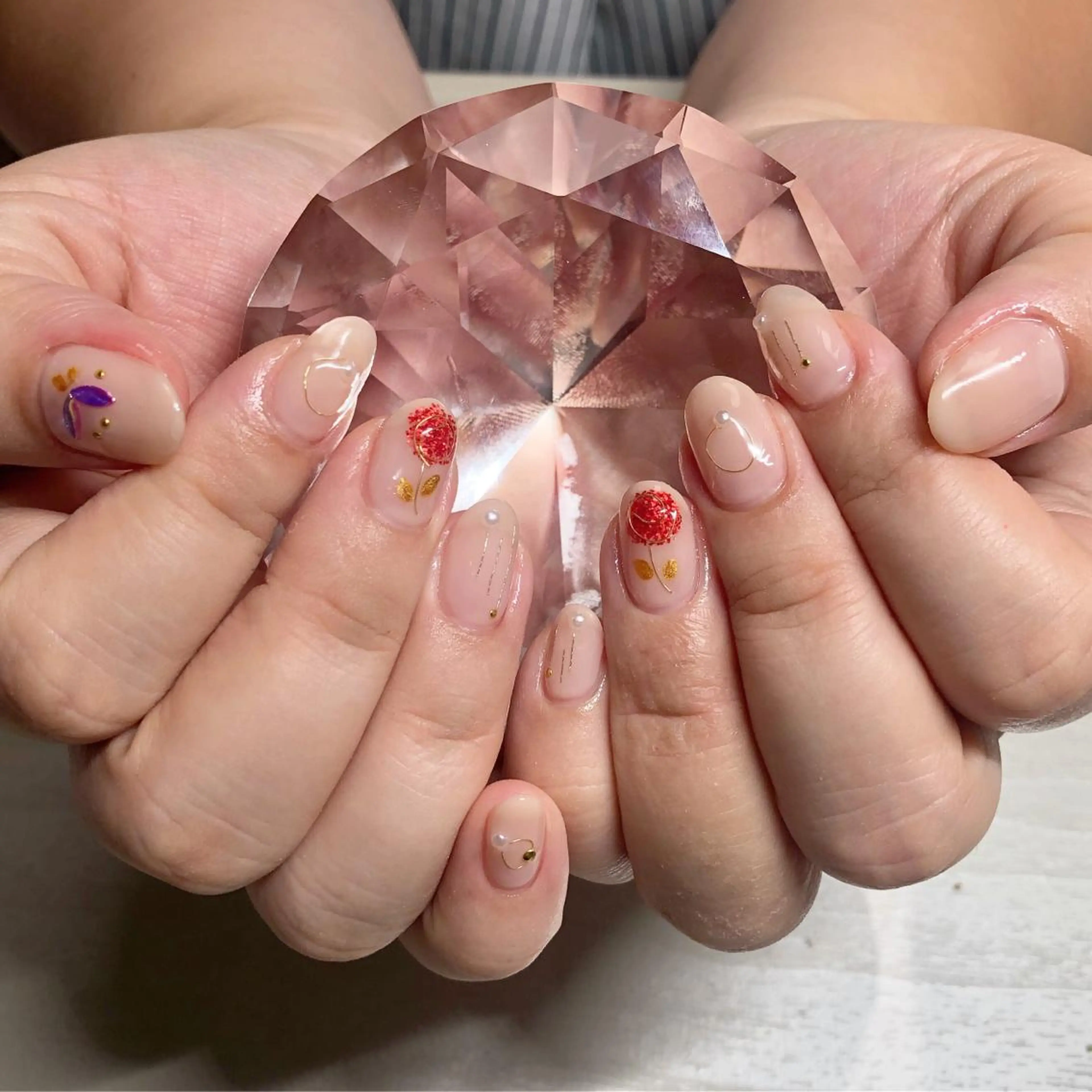 ネイル ハンドネイル I P'ink nail salon所属・I pinknail 韓国風·持ち込み専門のネイルデザイン