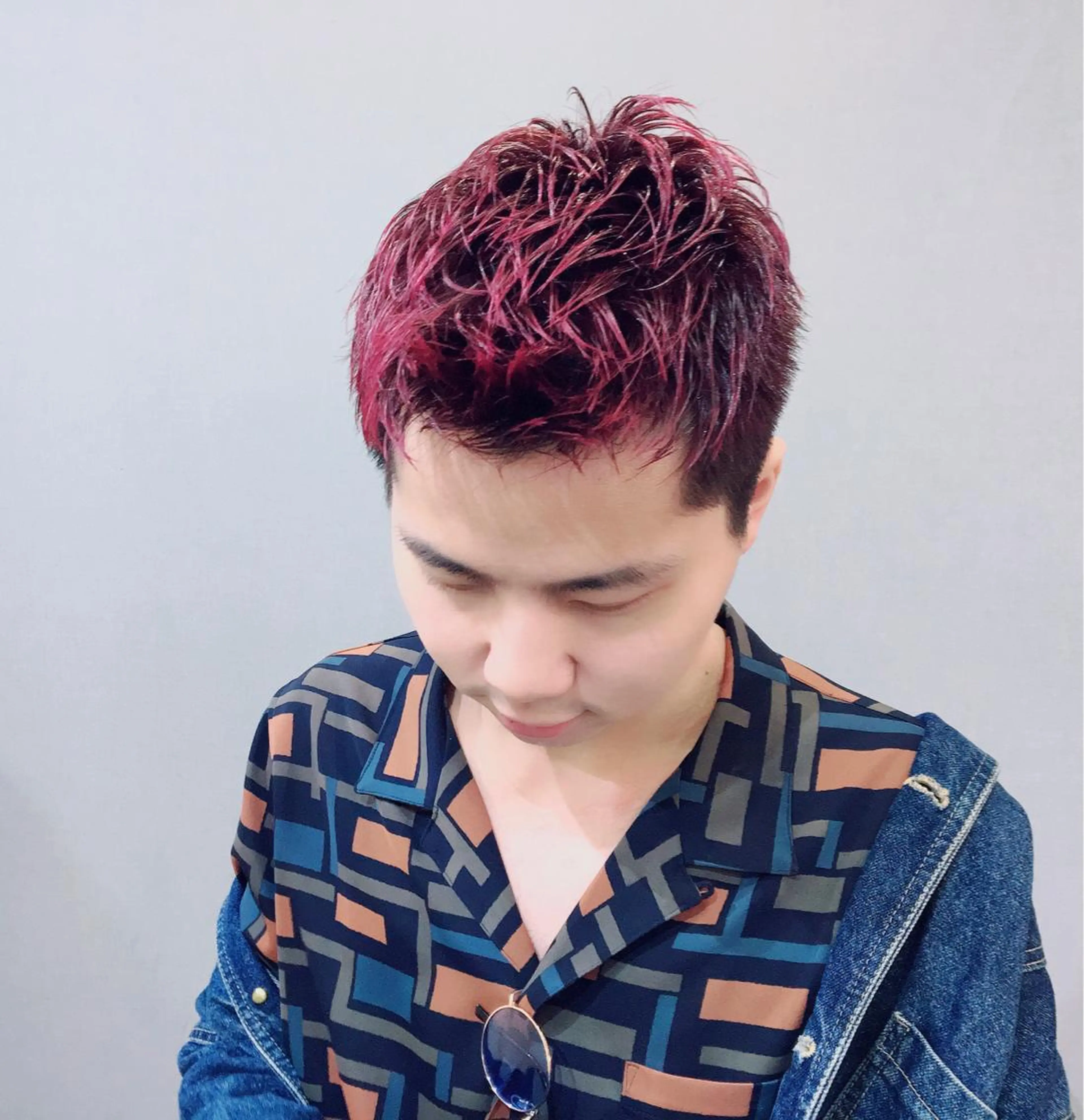 ショート カラー メンズ メンズベリーショート ベリーショート レッドカラー ショートヘア MVALLEY所属・韓国ヘア/ 古川のヘアスタイル