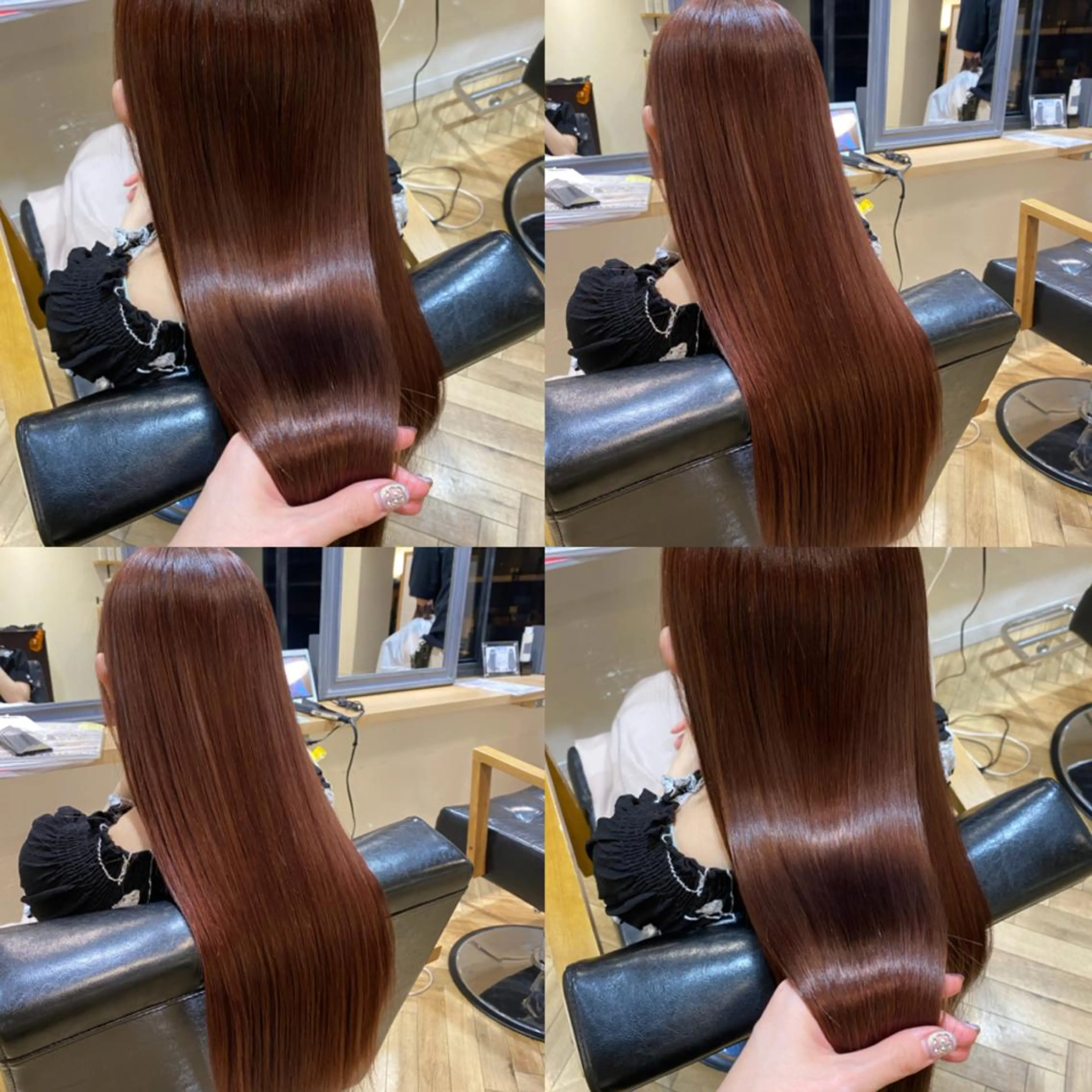 ロング カラー ベージュカラー ブリーチ ピンクカラー ピンクベージュ 艶カラー/韓国顔周り 🎀mamiのヘアスタイル