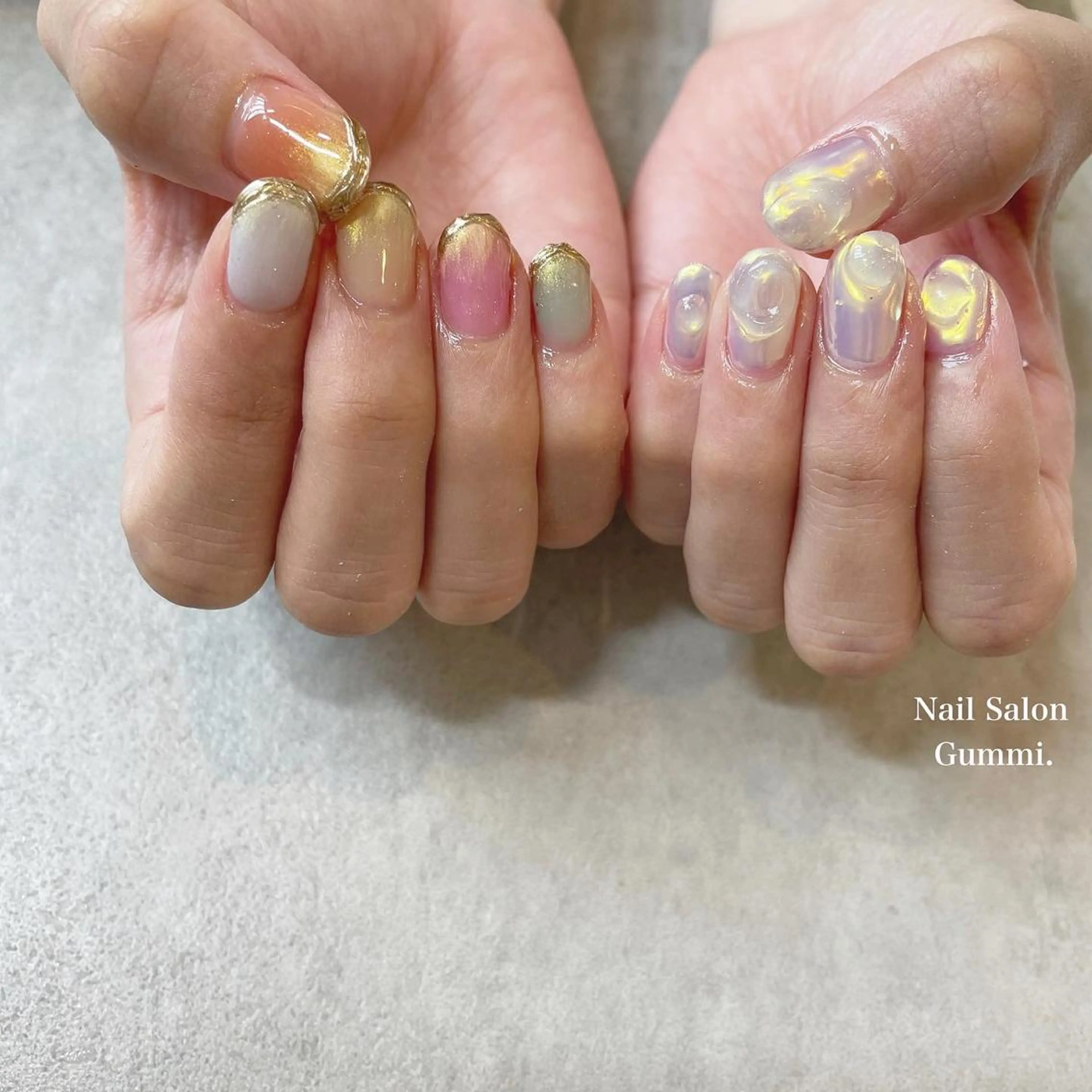 ネイル オーロラネイル Nail Salon Gummi.のネイルデザイン