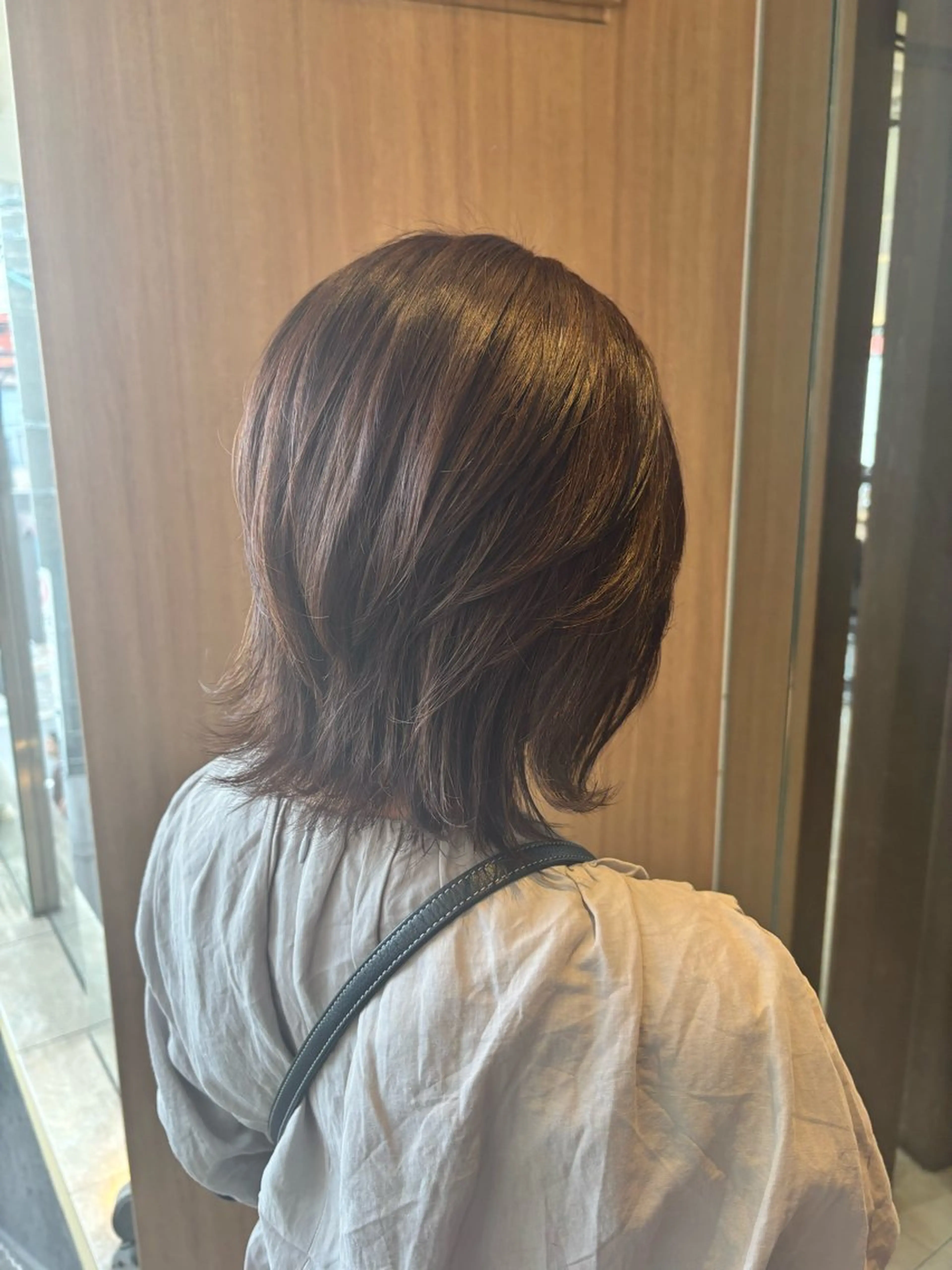 ミディアム レイヤーカット カット オダセイナ /石橋阪大前のヘアスタイル