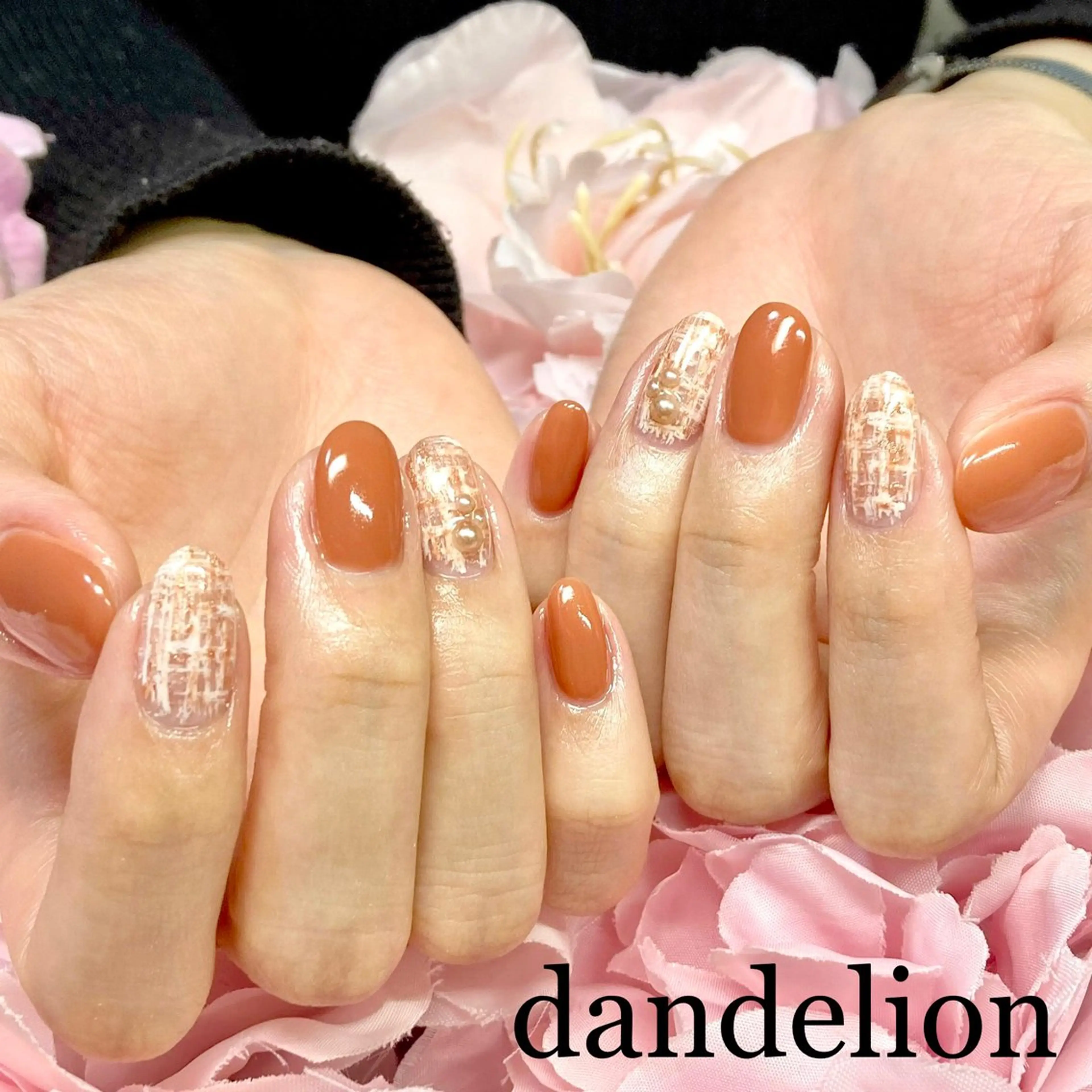 ネイル ハンドネイル ハンドケア dandelion ダンデライオンのネイルデザイン